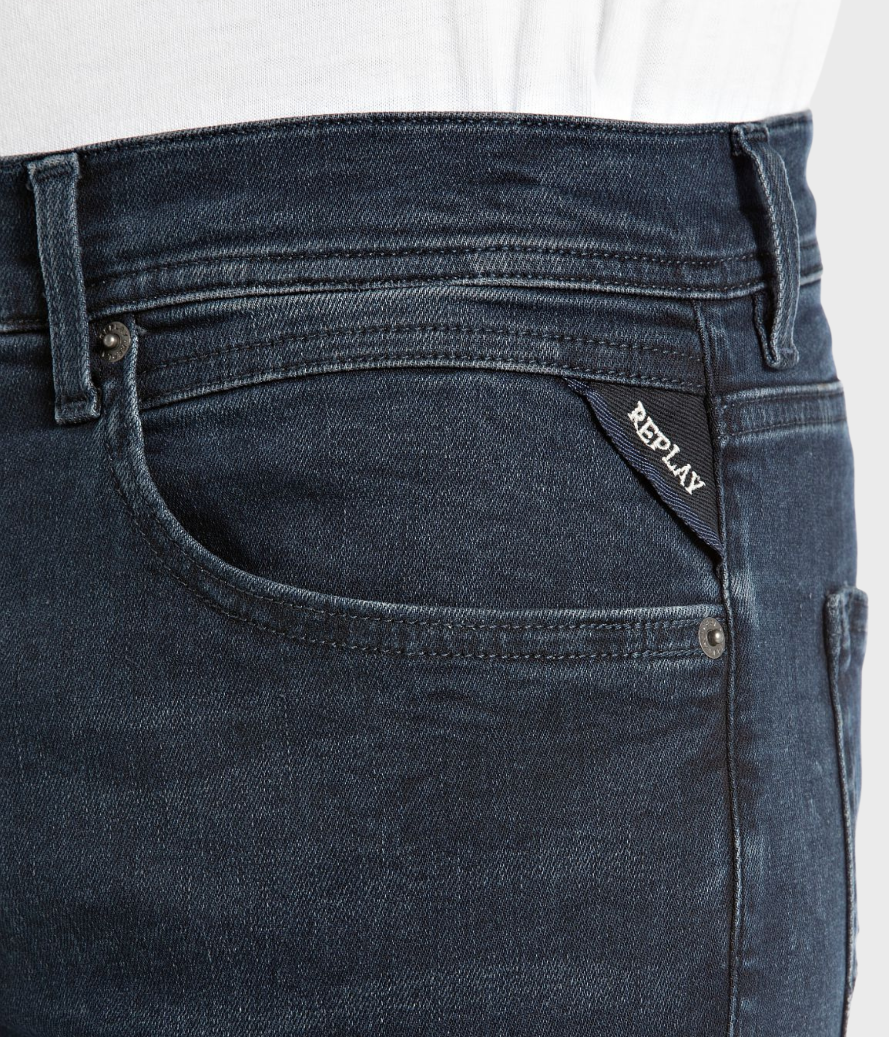 Trousers Grover Hyperflex Original (007 DARK BLUE dark enzymatic stone wash)