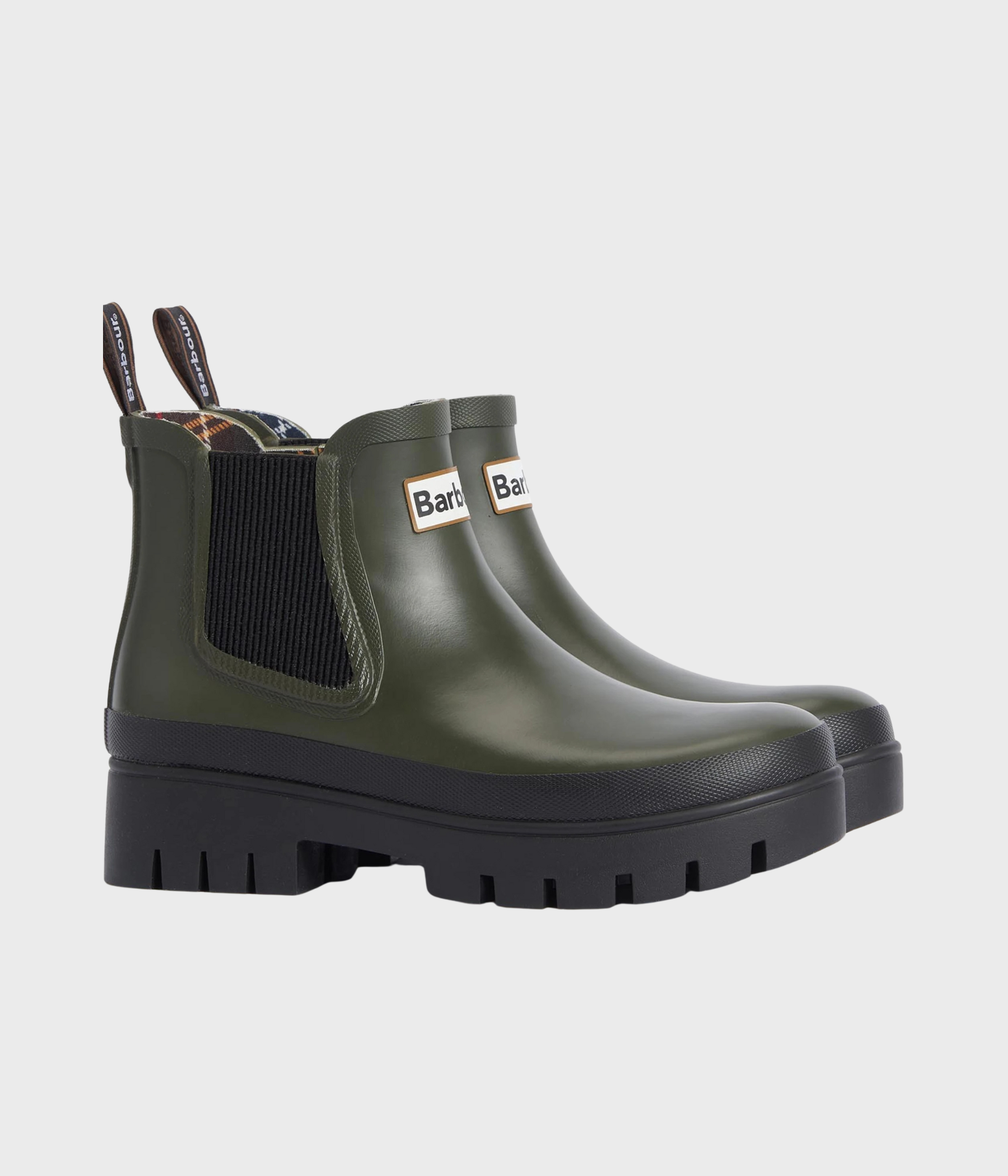 Barbour Halton Chelsea Welly (OL12 Olive/Black)