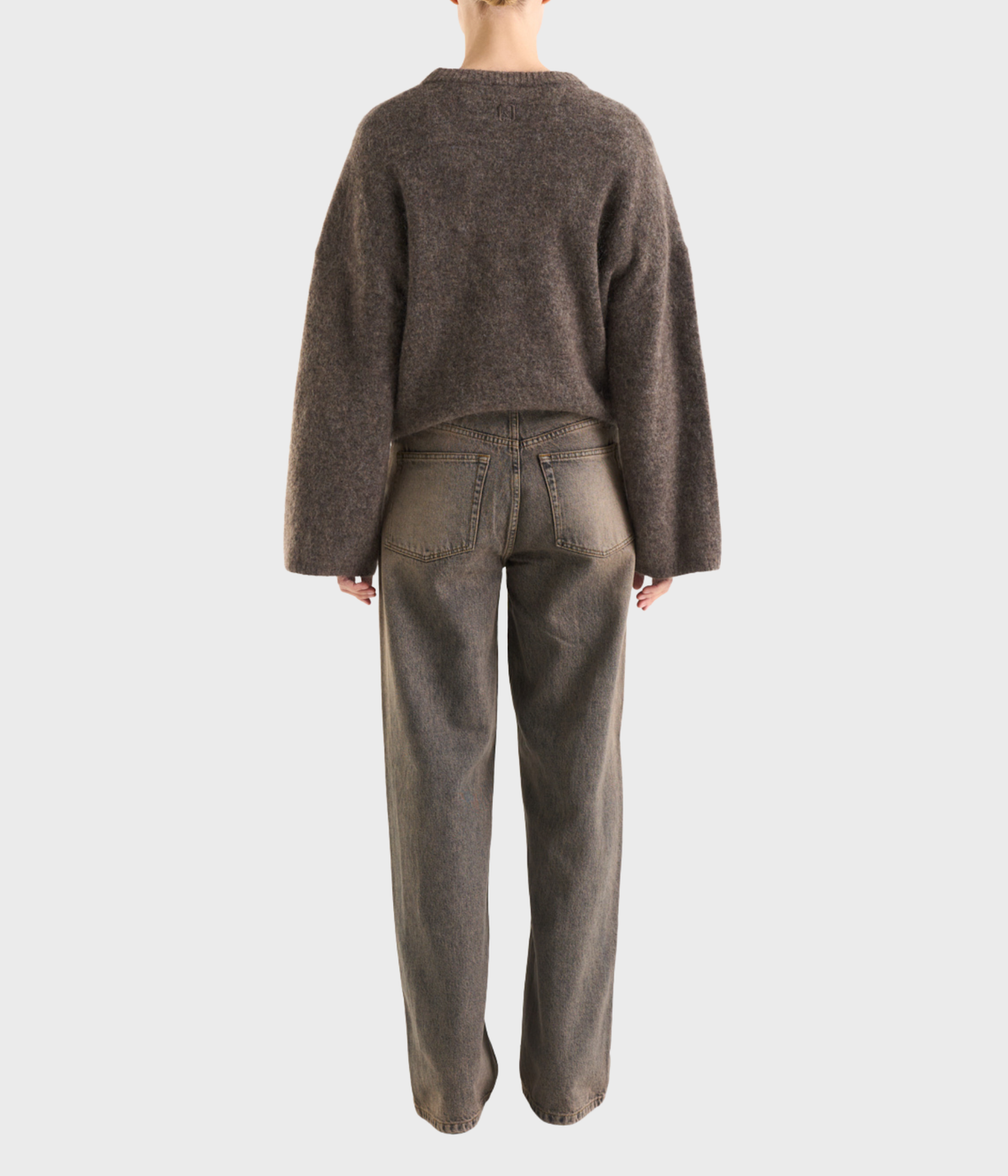 Mireya Knitted Sweater (Dk Taupe)