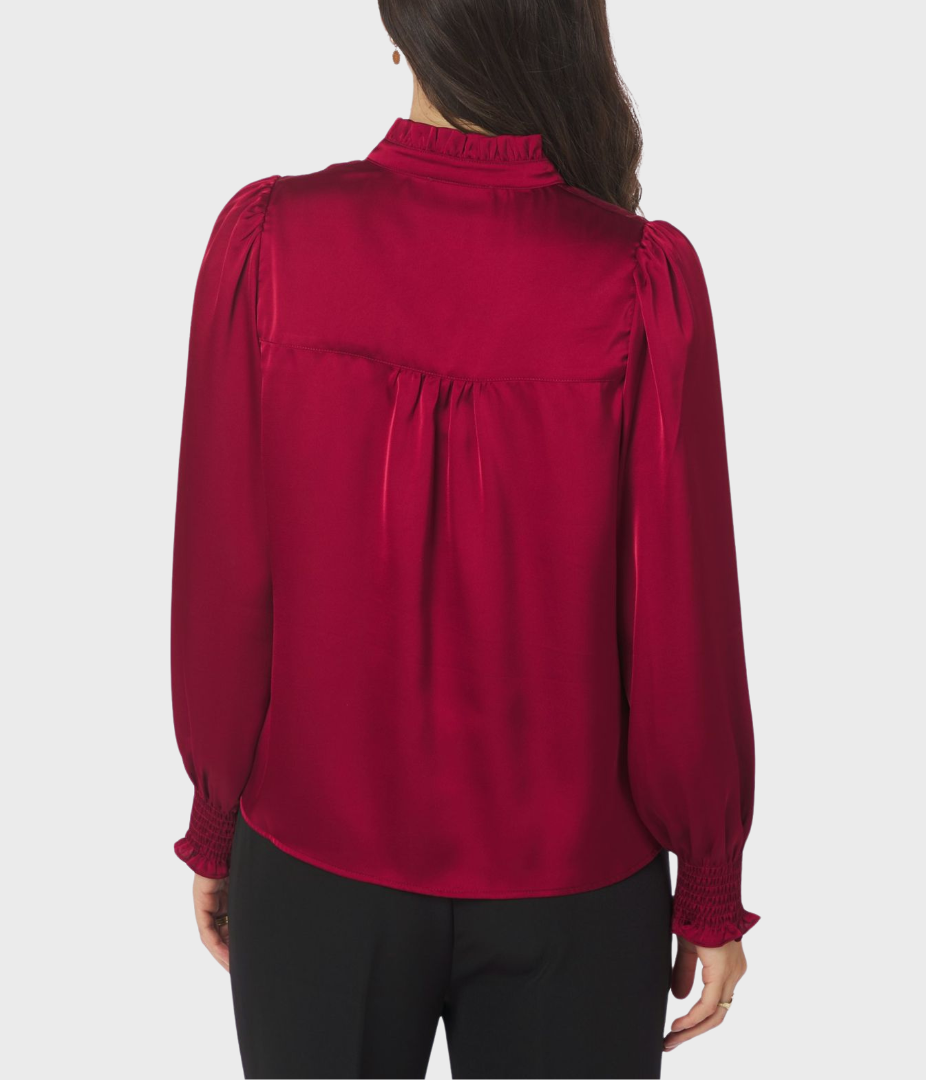 Zamola Blouse (321 Dark Red)