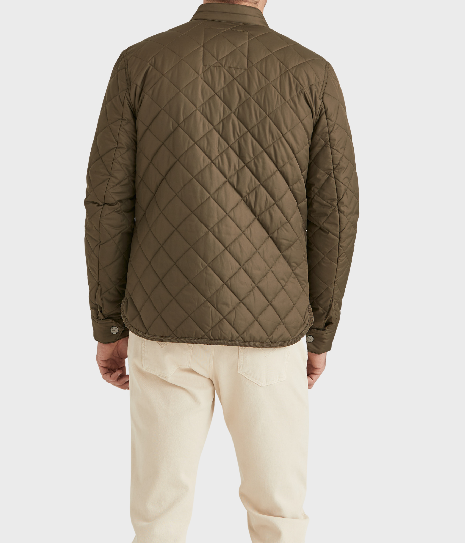 Teddy Quilted Jacket. (75 Olive)