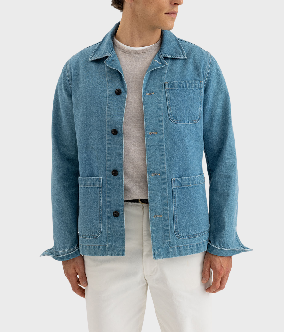 Fornello Denim Overshirt (609 Light Denim)