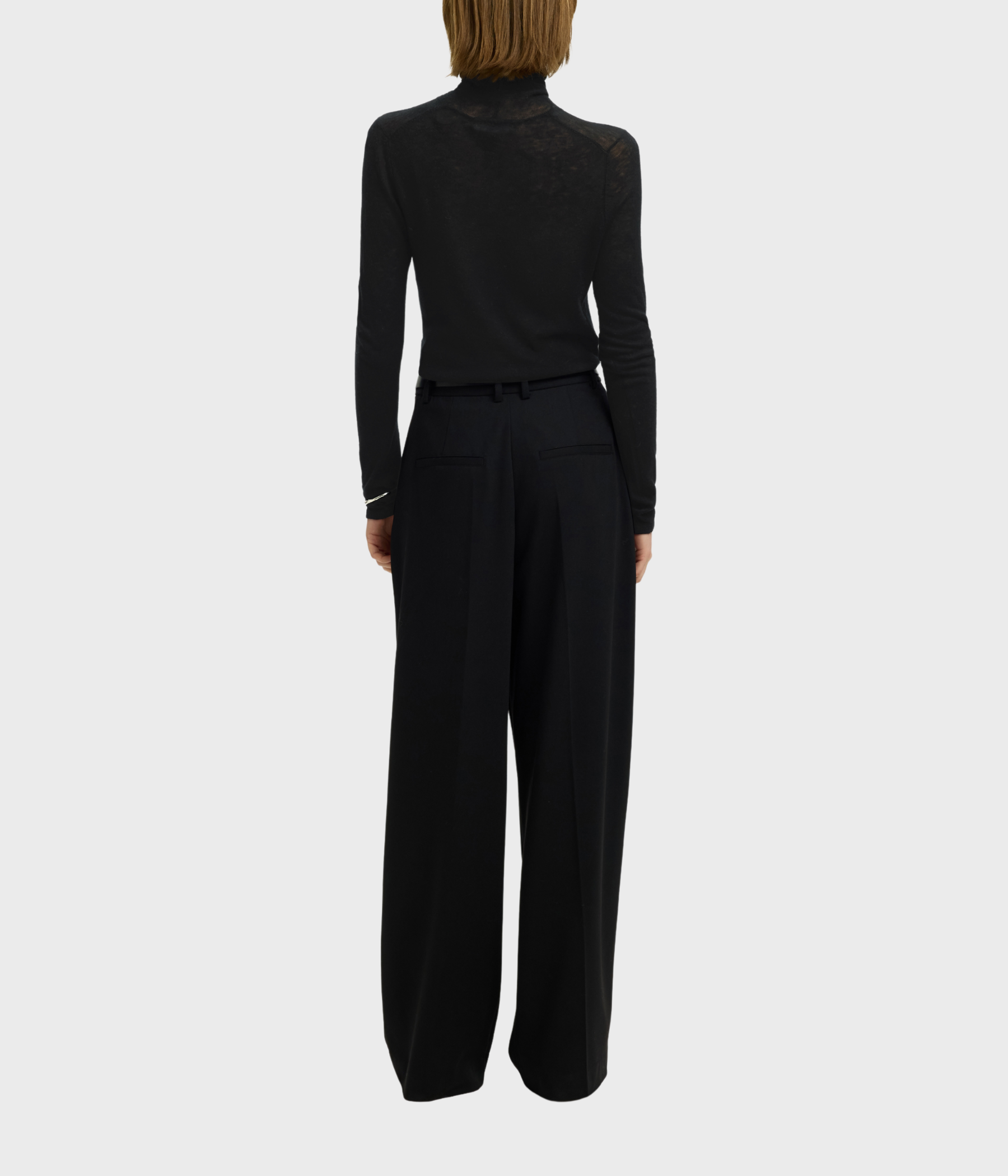 Slwvendy Wool Ls Knit Roll Neck Noos (Black)
