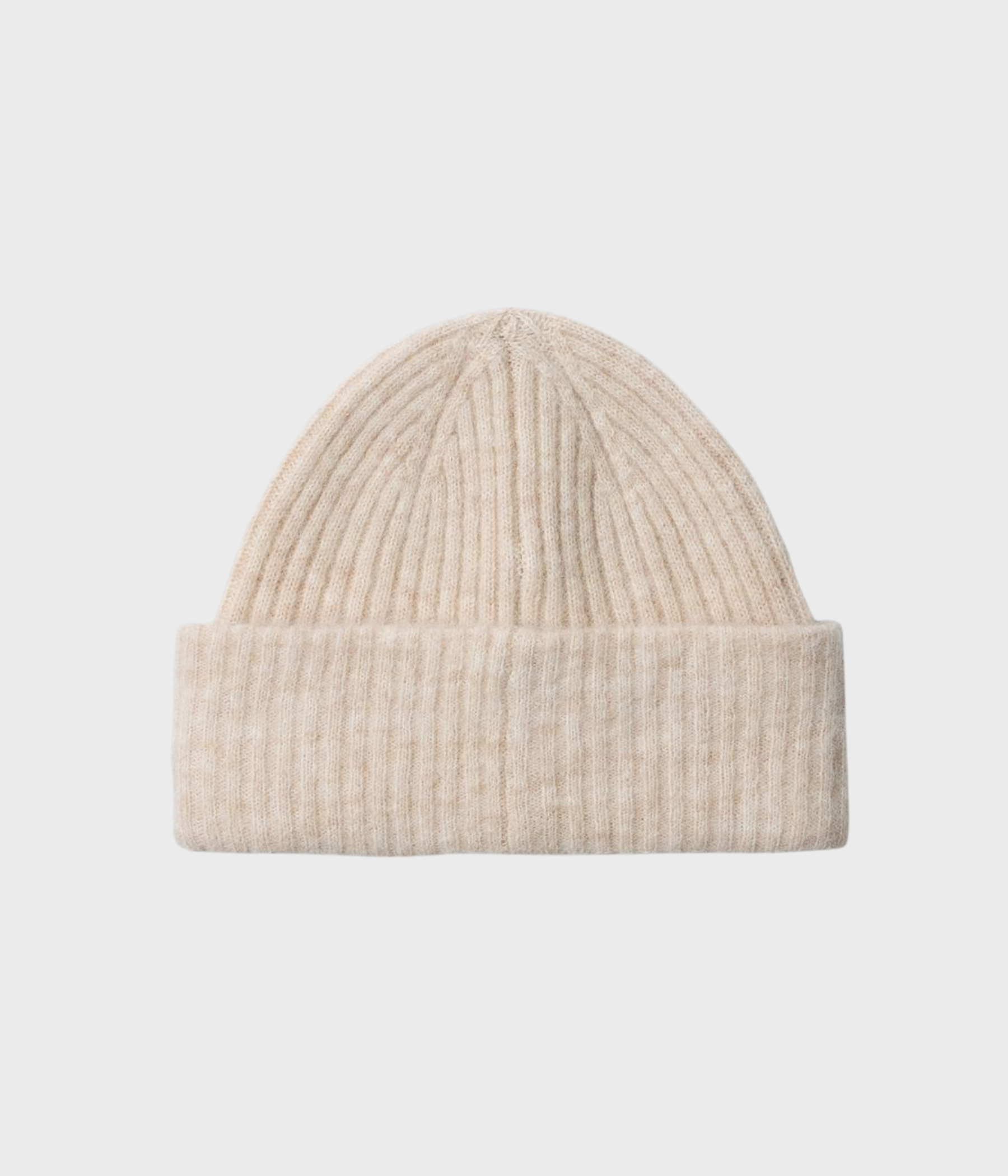 SLFLULU WOOL BLEND KNIT BEANIE NOOS (Birch Detail:MELANGE)