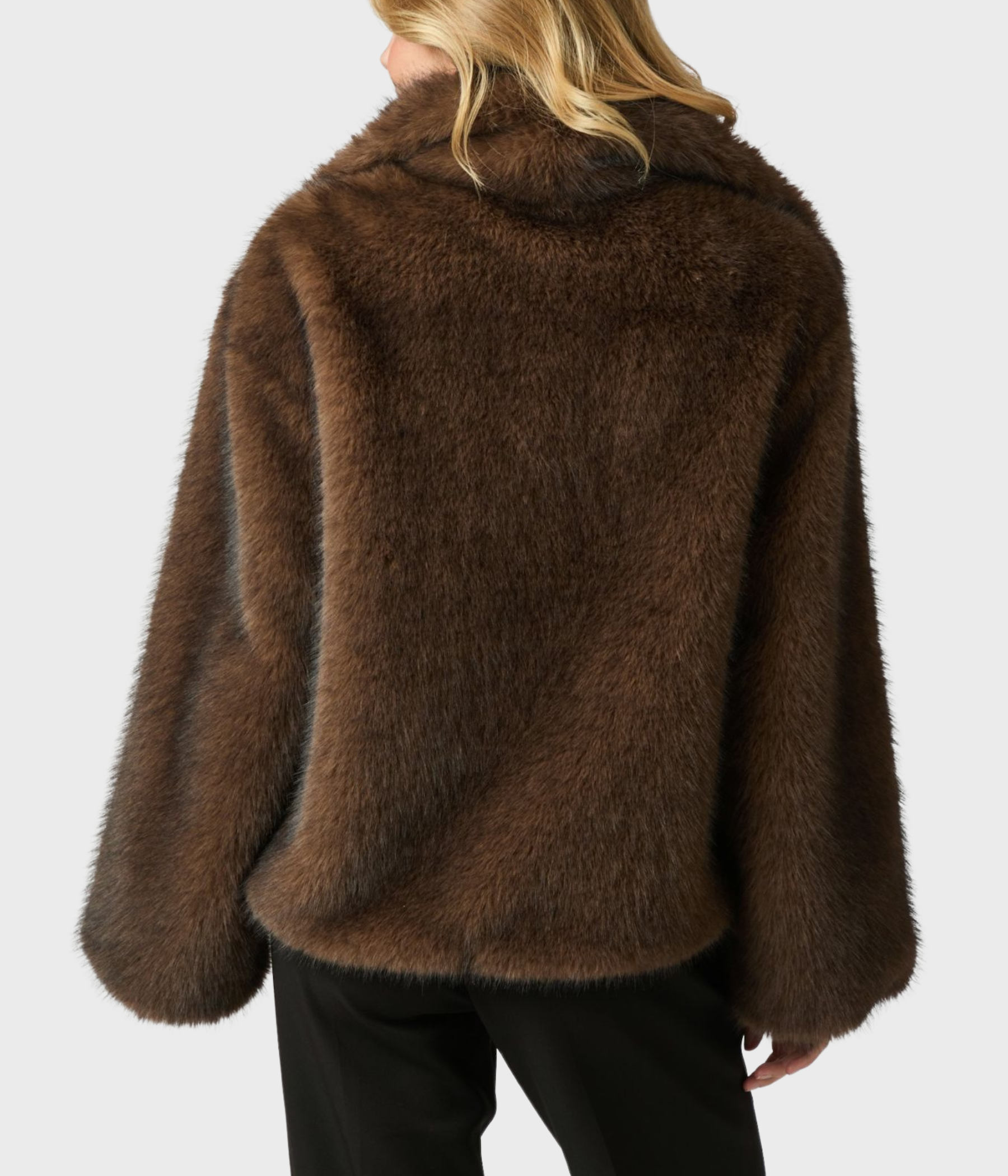 Stephanie Faux Fur Jacket (210 BROWN)