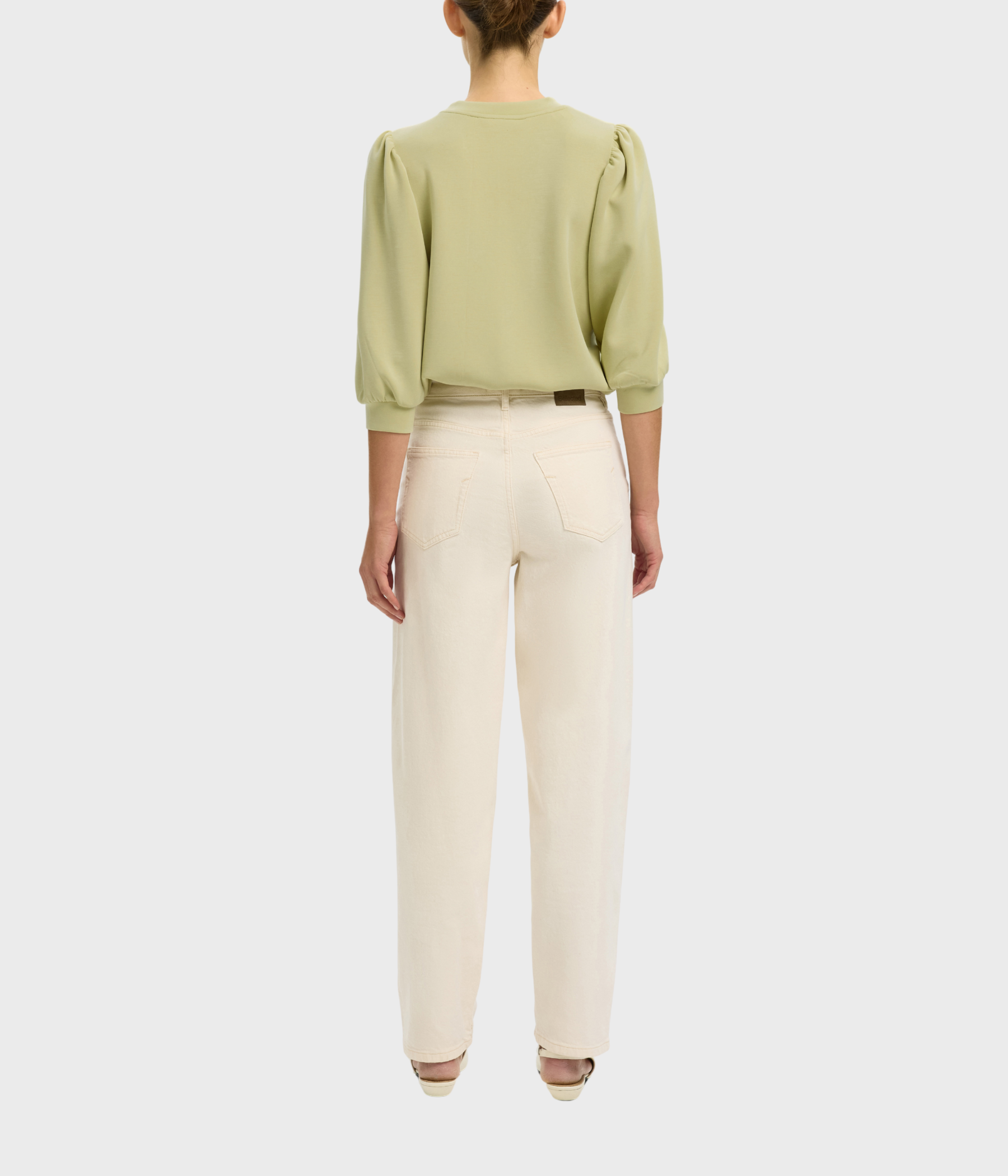 SLFTENNY 3/4 SWEAT TOP NOOS. (Lint) - D.O. Design Only