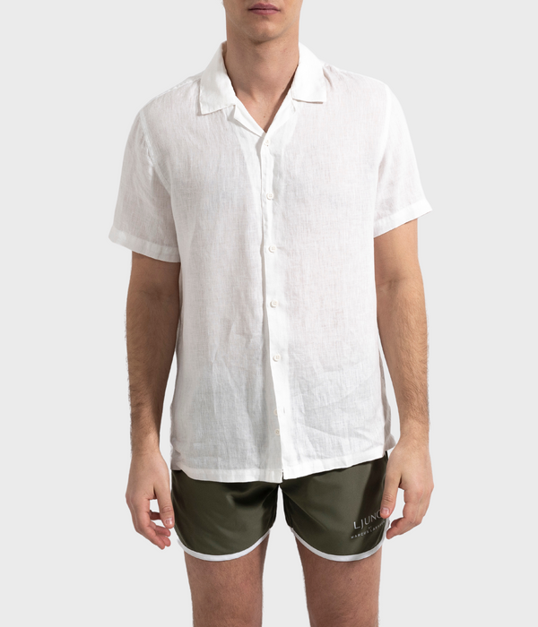 Camp Washed Linen Shirt (WHITE)