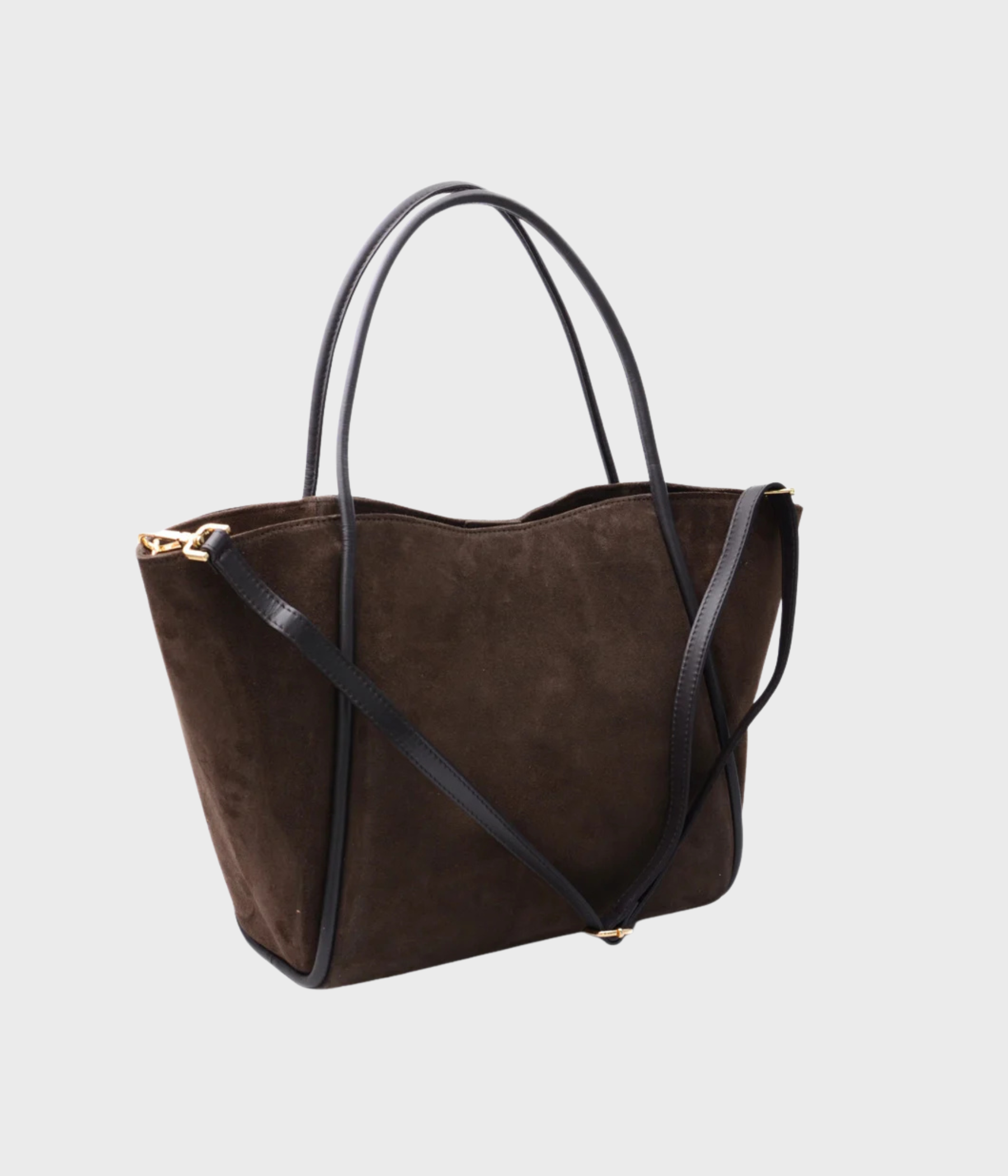 Shoppingväska (Dark brown suede)