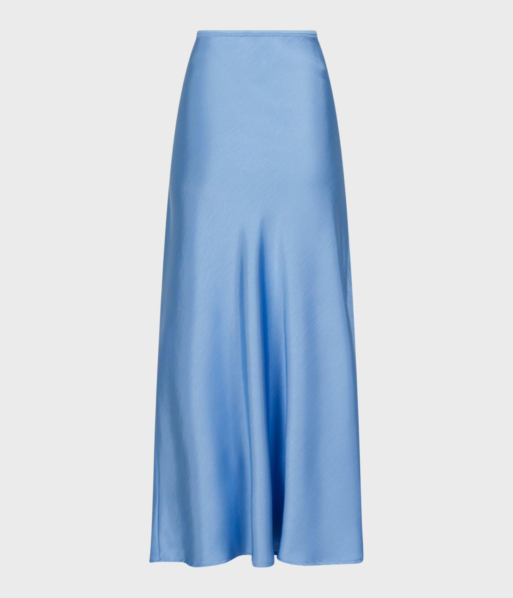 Vicky Heavy Sateen Skirt (142 Dusty blue)