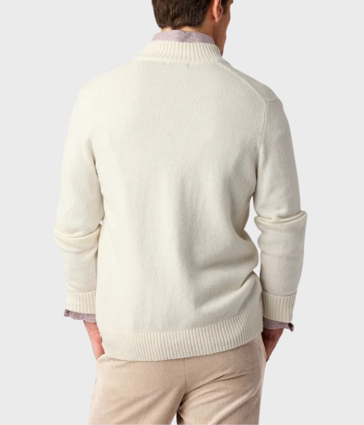 Pocket Cardigan. (Off White)