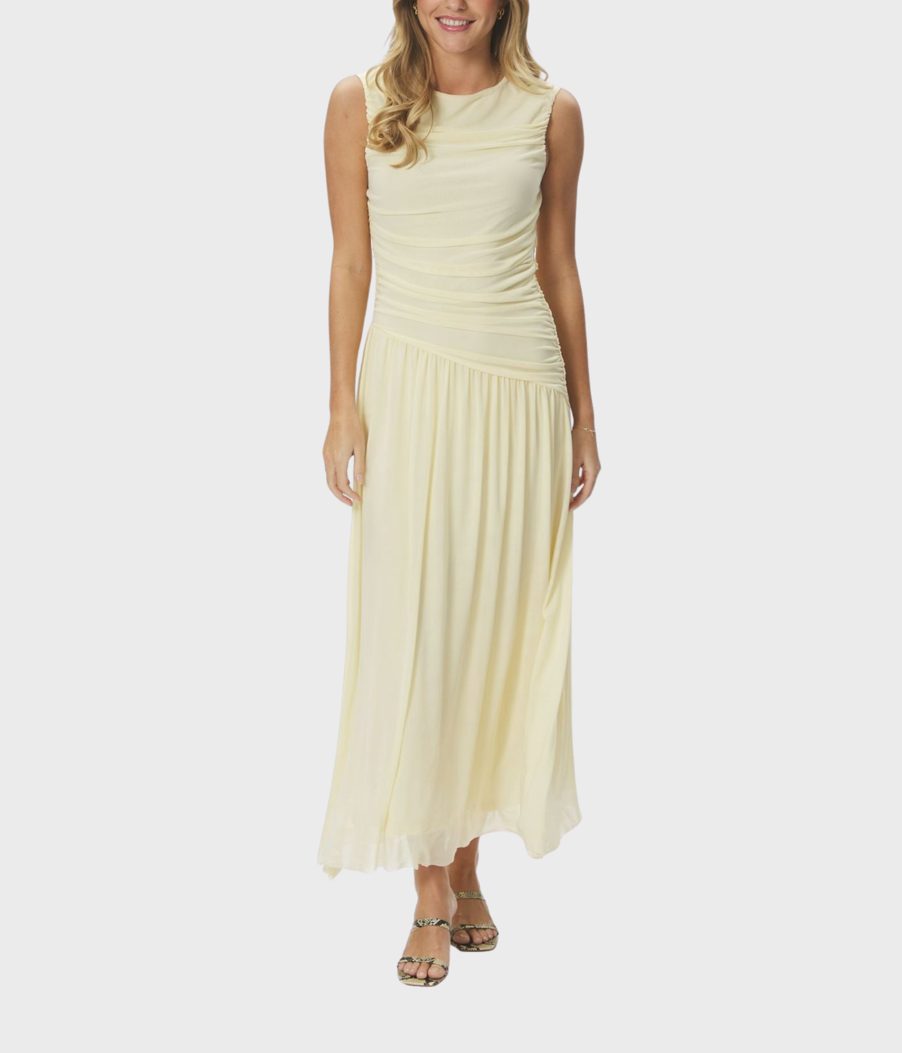 Cludine Mesh Dress (191 Light Yellow) - D.O. Design Only