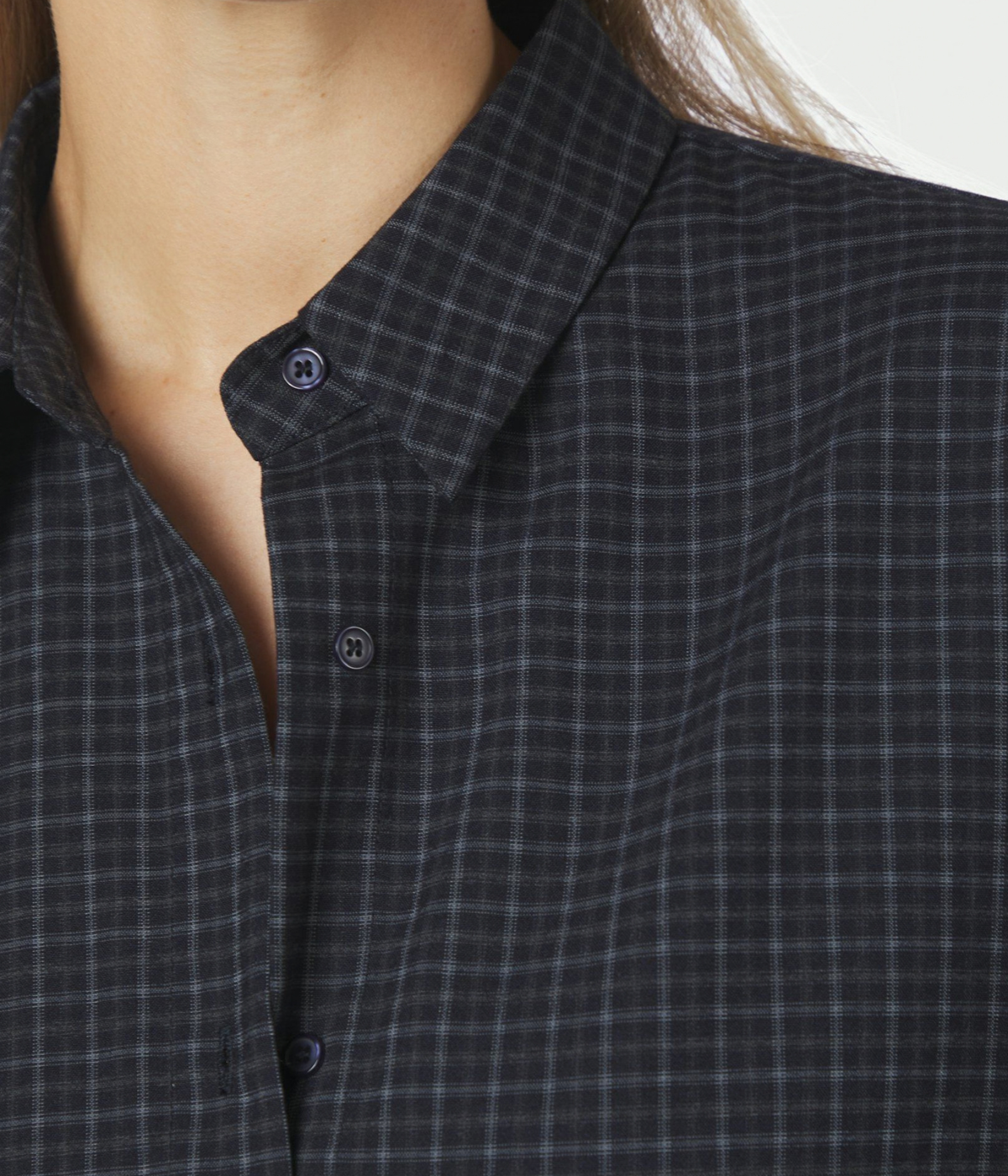 Dita Check Shirt (534 DARK BLUE)