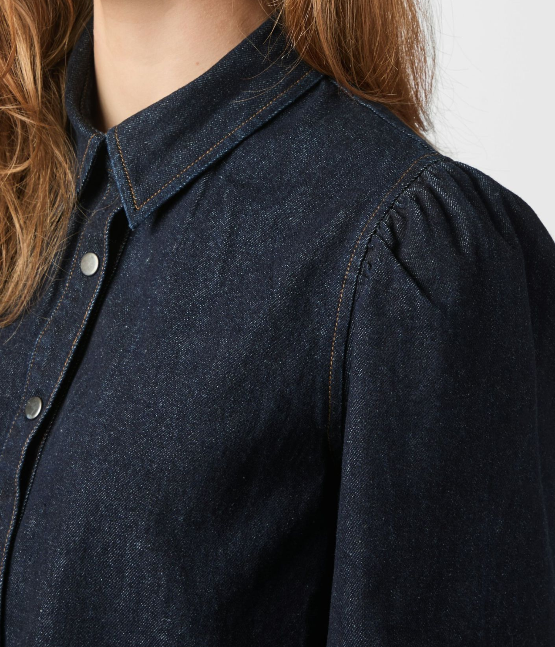 Jessa Denim Shirt (534 DARK BLUE)