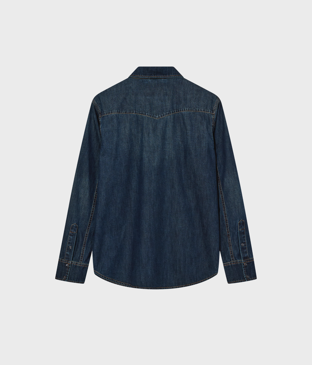Mmgdavid Snap Denim Shirt (480 Dark Blue Denim)
