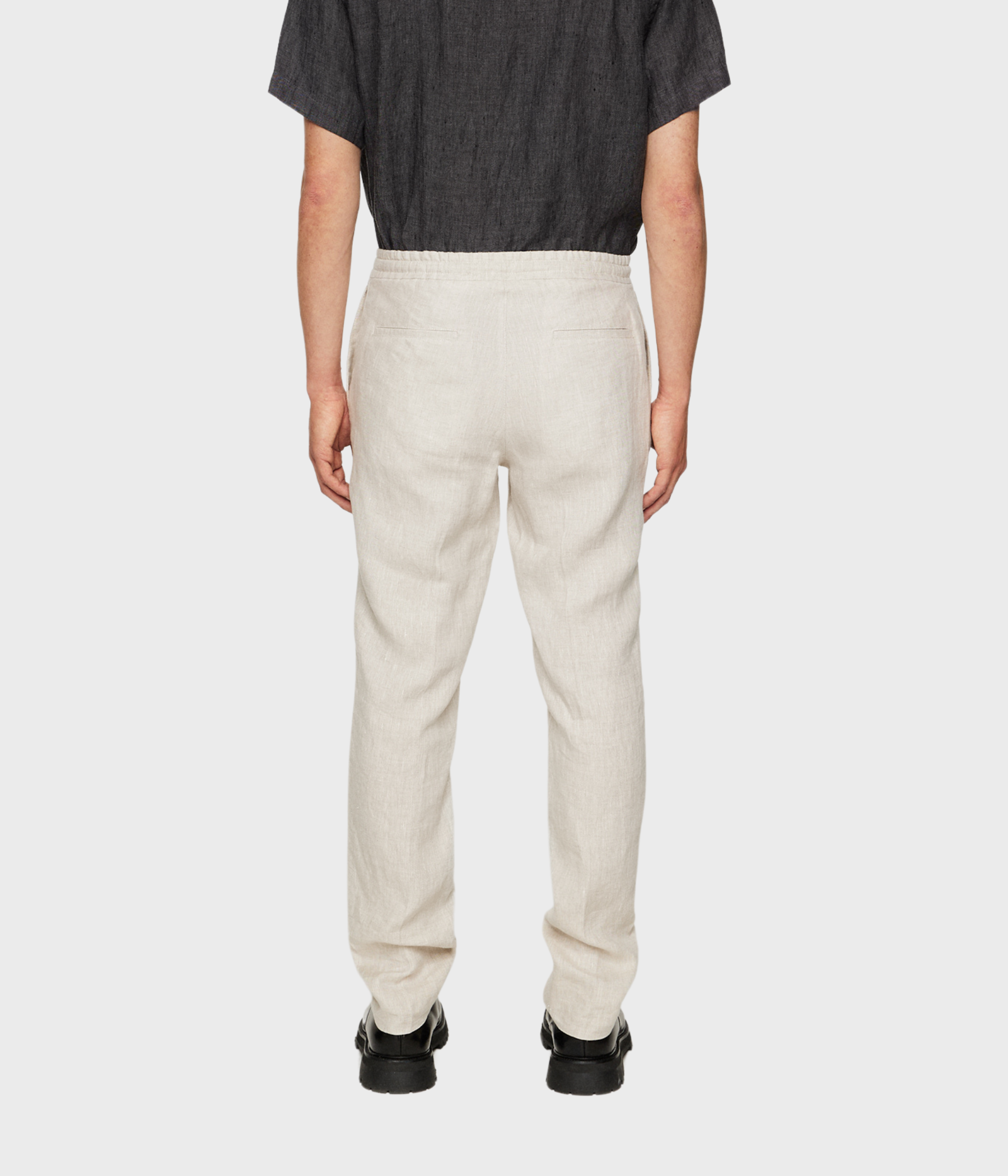 Soren Drape Linen Pants (U029 Moonbeam)