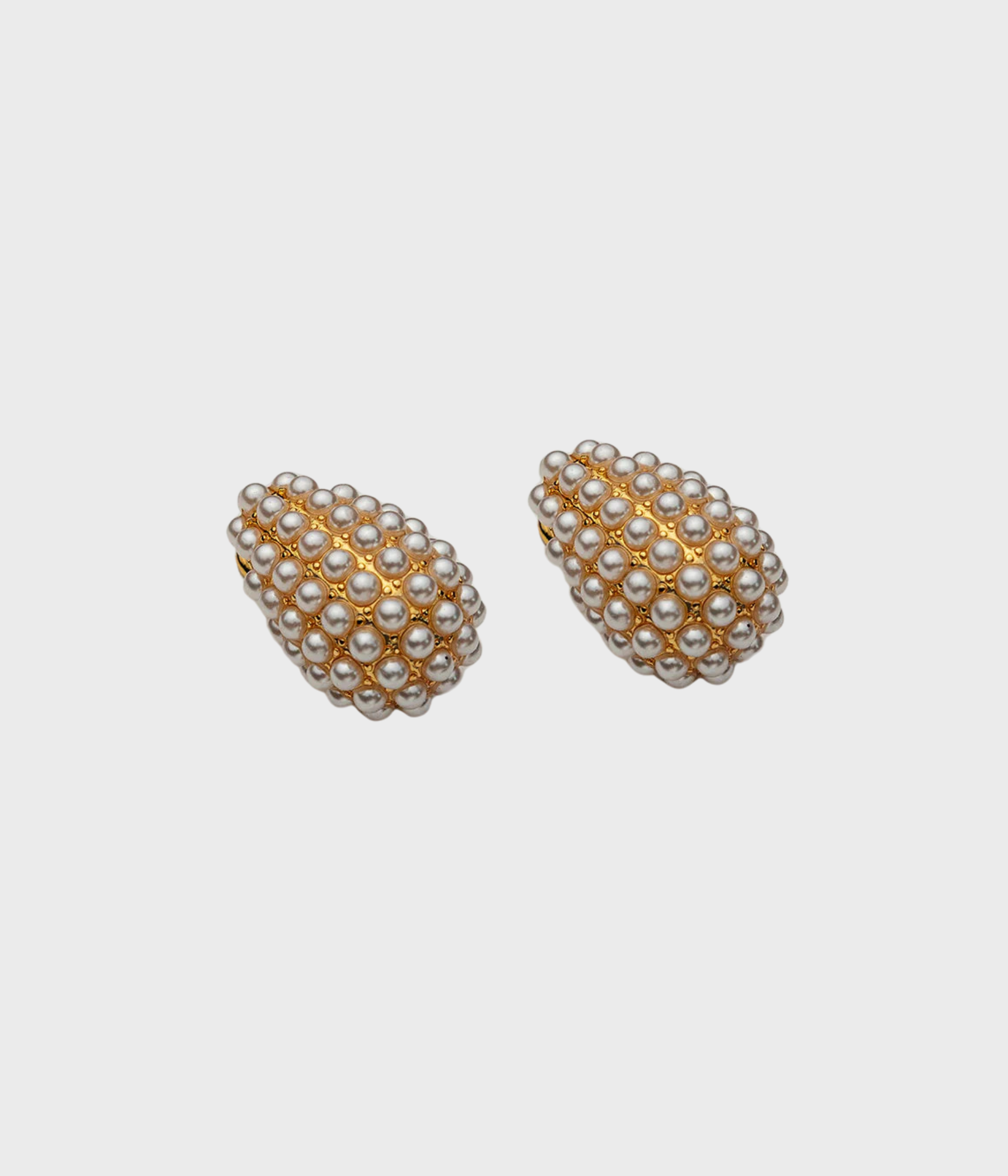 Drop Pearl Earrings Medium (clear)