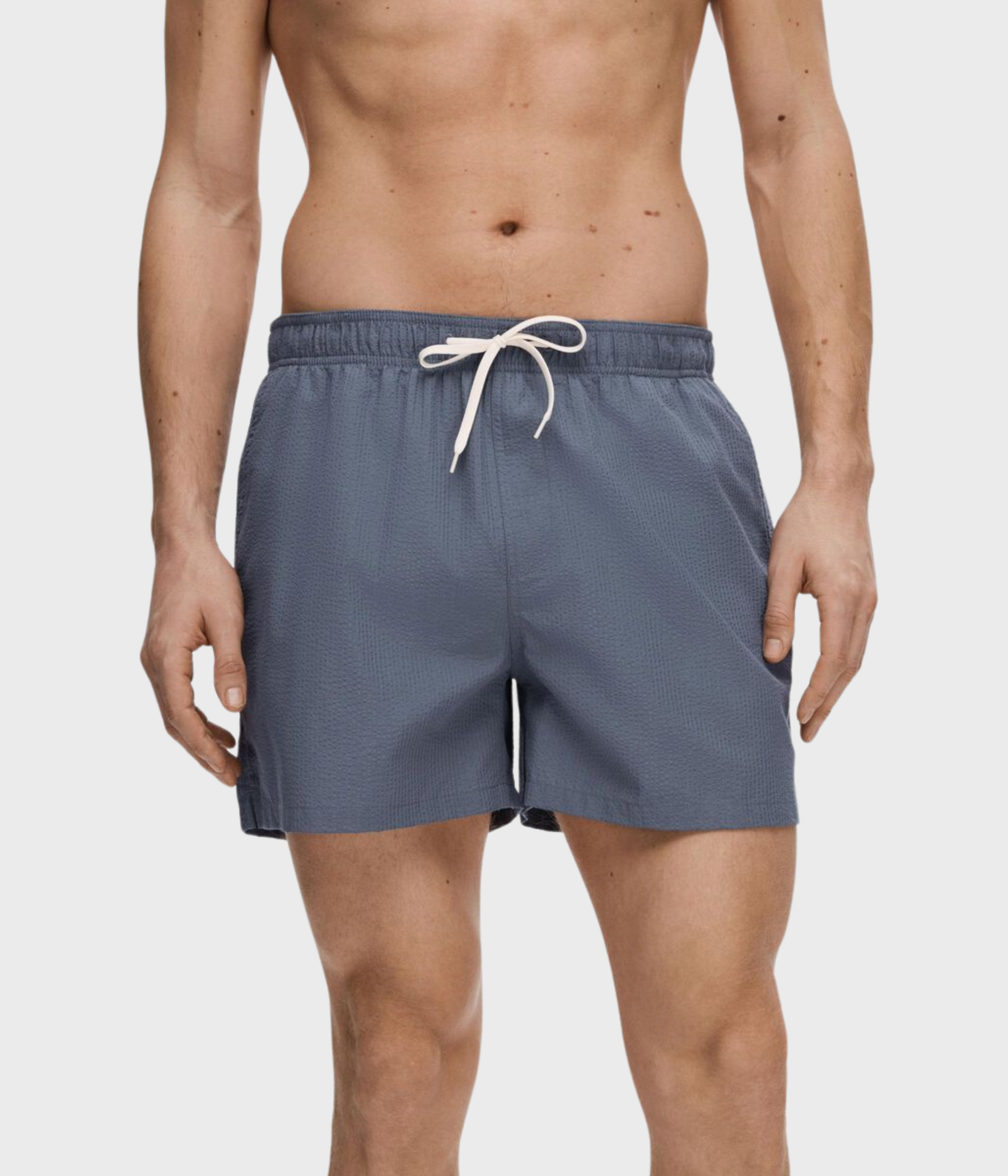 SLHCOOPER-SEERSUCKER SWIMSHORTS (Bering Sea)