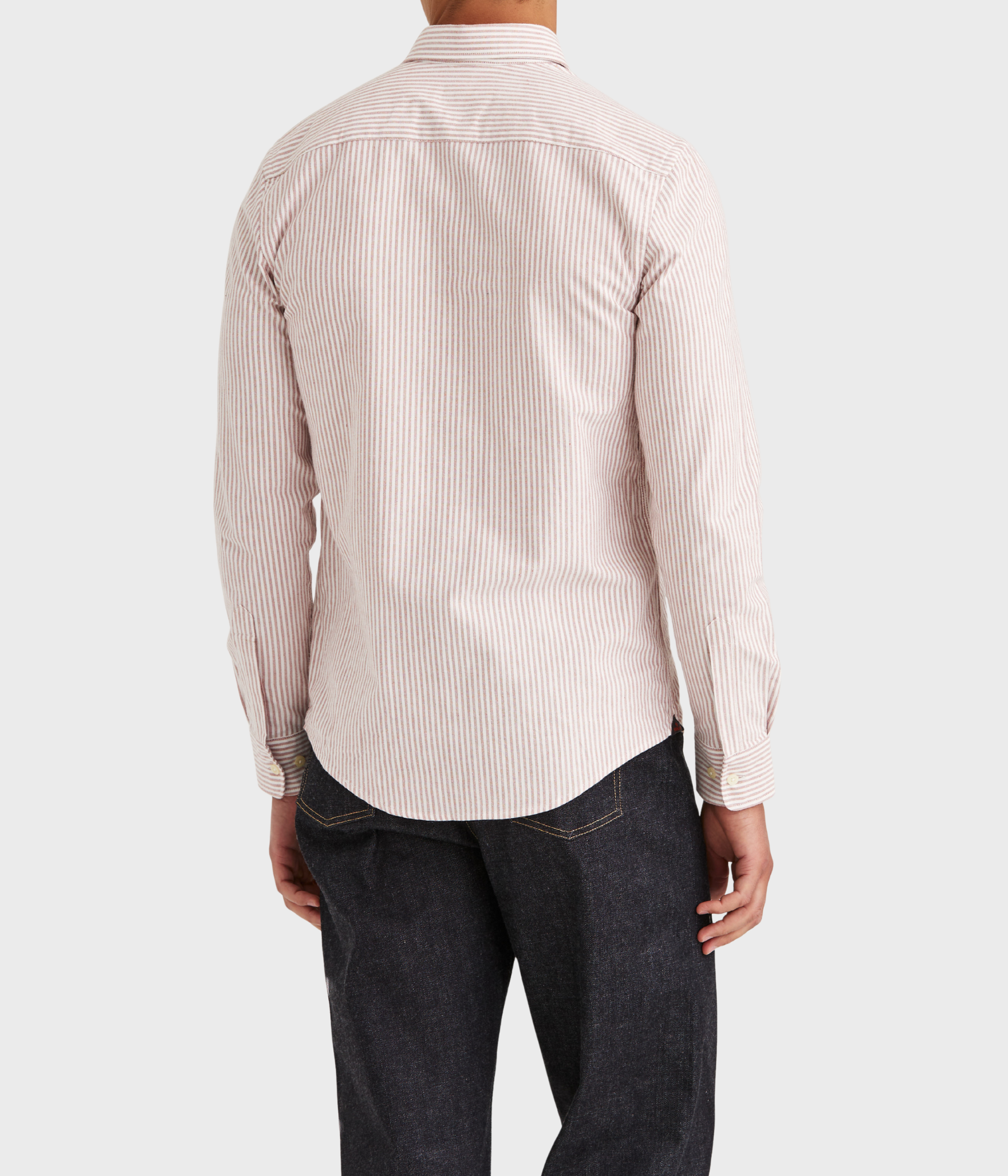Douglas Oxford Stripe-Slim Fit (43 Red)