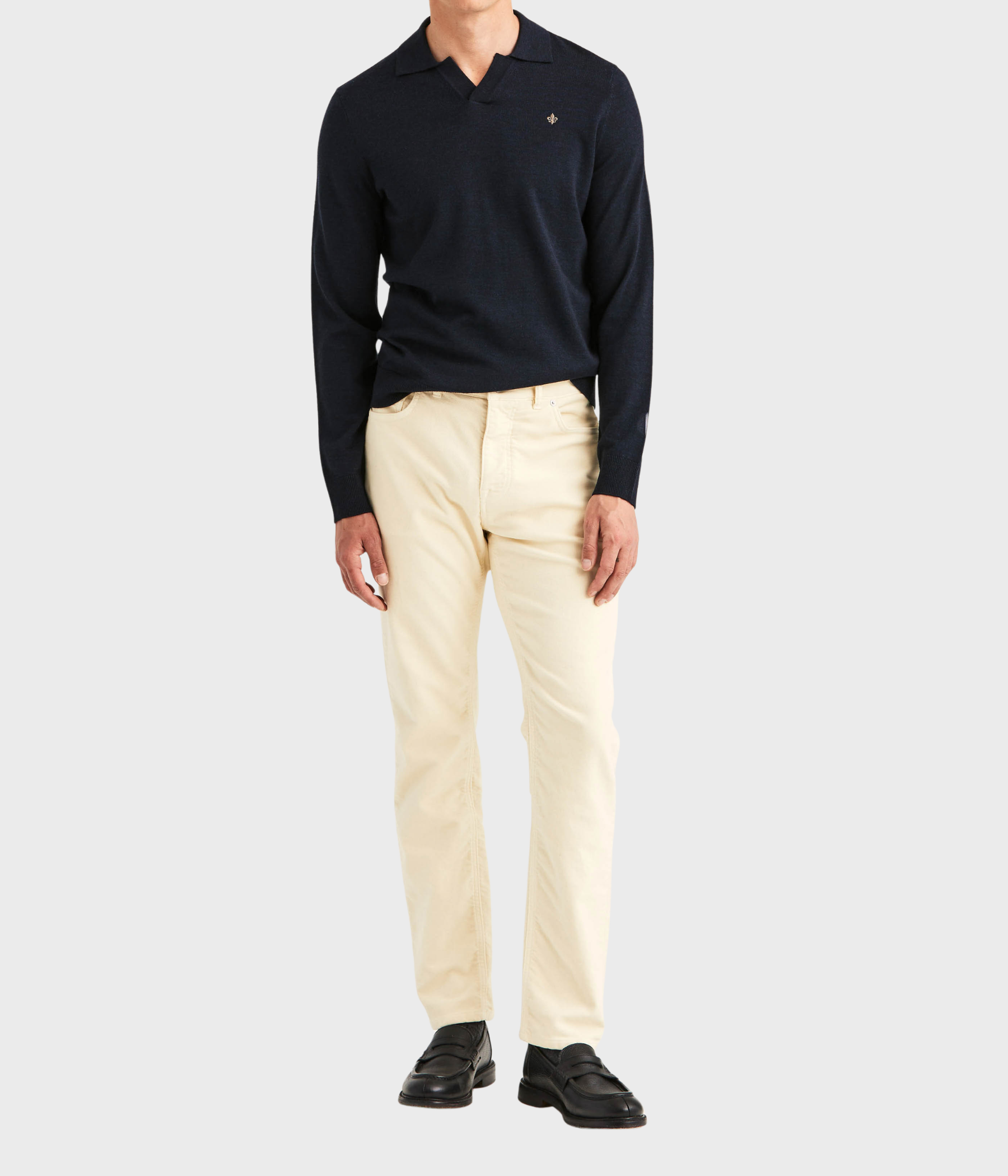 Merino Resort Polo (60 Navy)