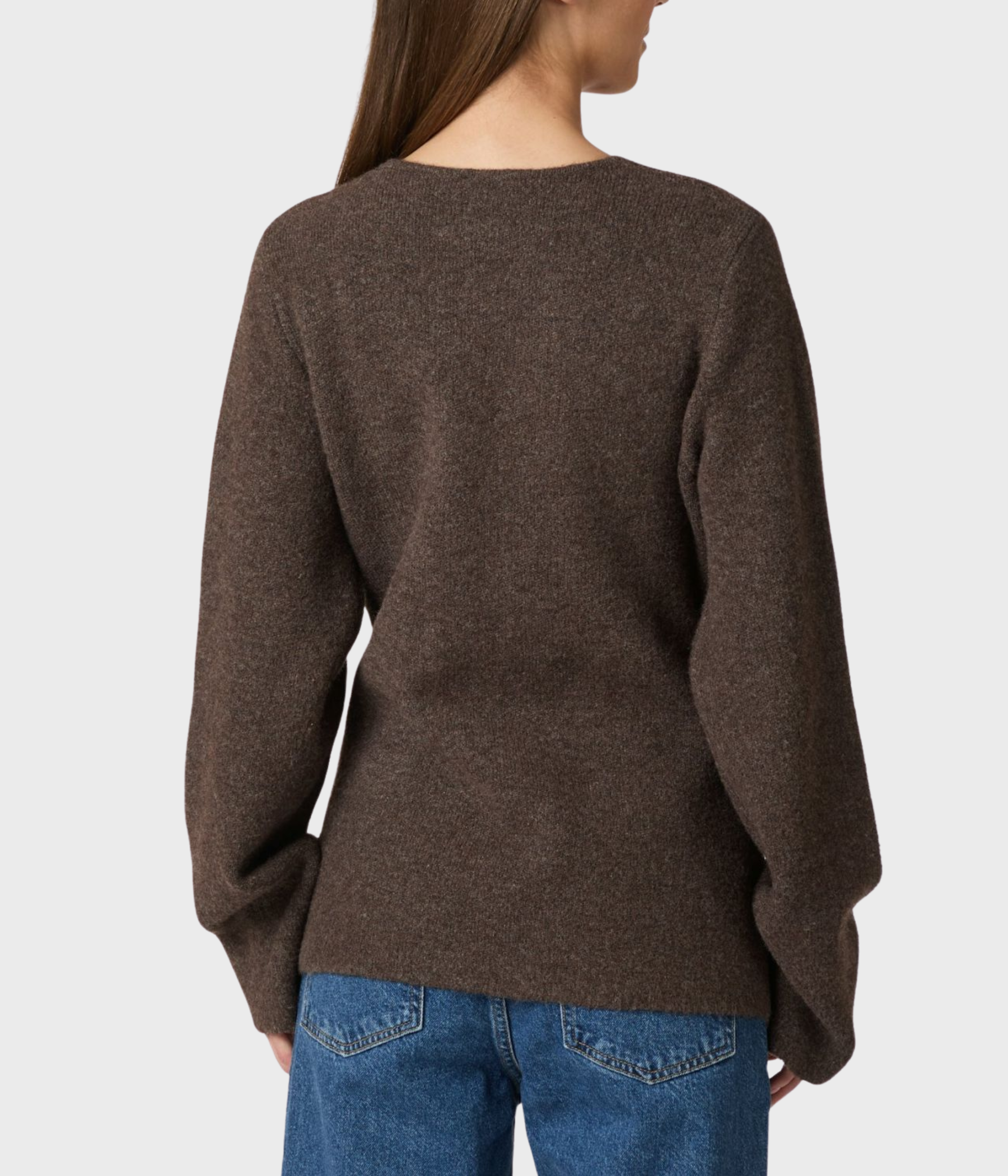 Marie Louise Knit Cardigan (205 Brown Melange)