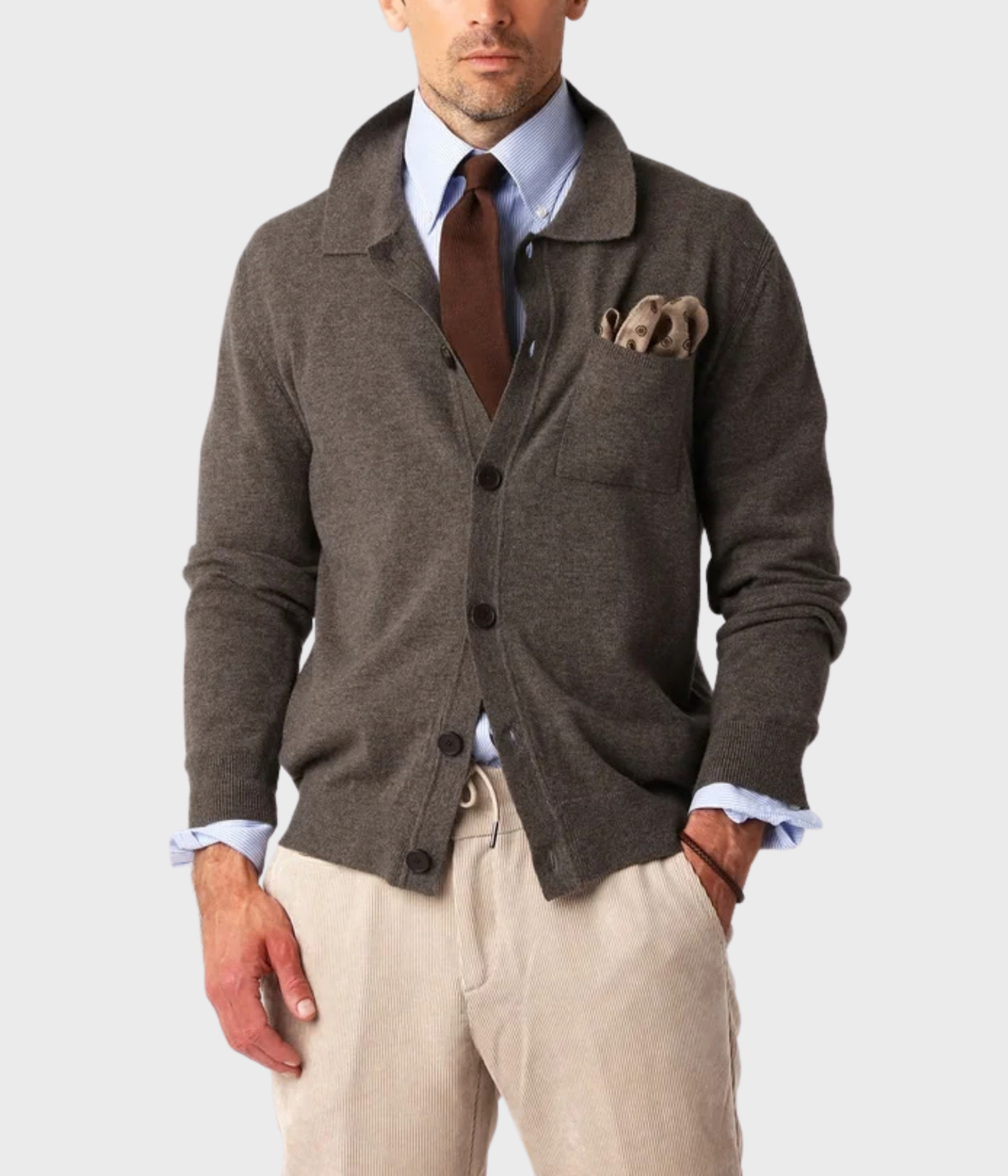 Cashmere Cardigan (NOUGAT)