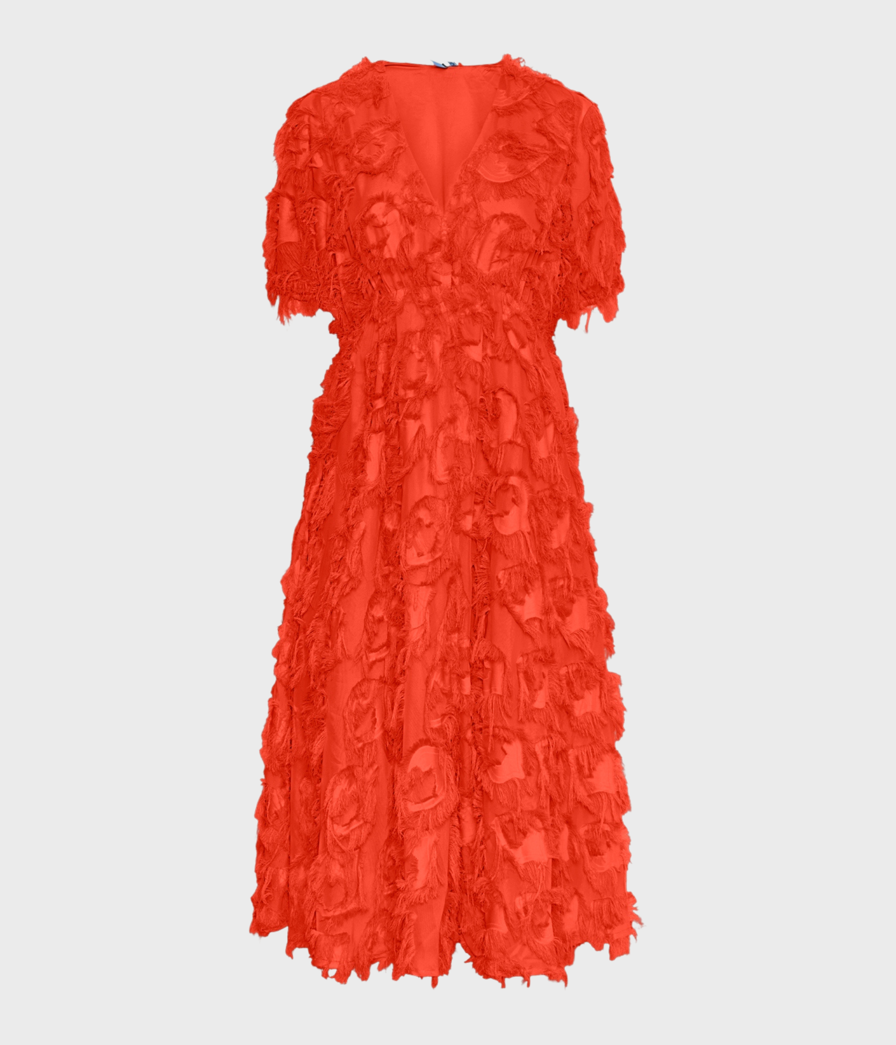 YASPAZYLLA 2/4 MIDI DRESS - (Cherry Tomato)
