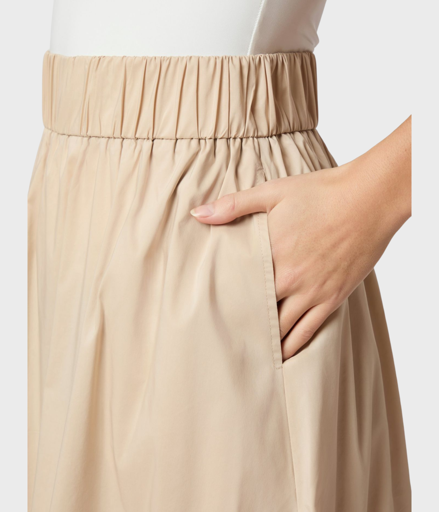 Yara Poplin Skirt (125 Dark Sand)