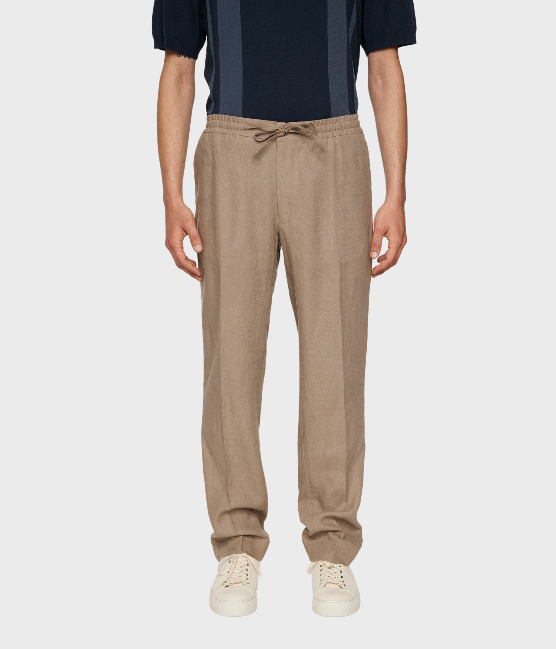 Soren Drape Linen Pants (E066 Sepia Tint)