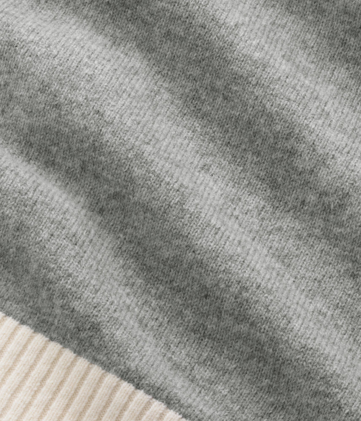 Two Color Cardigan. (Grey Melange)