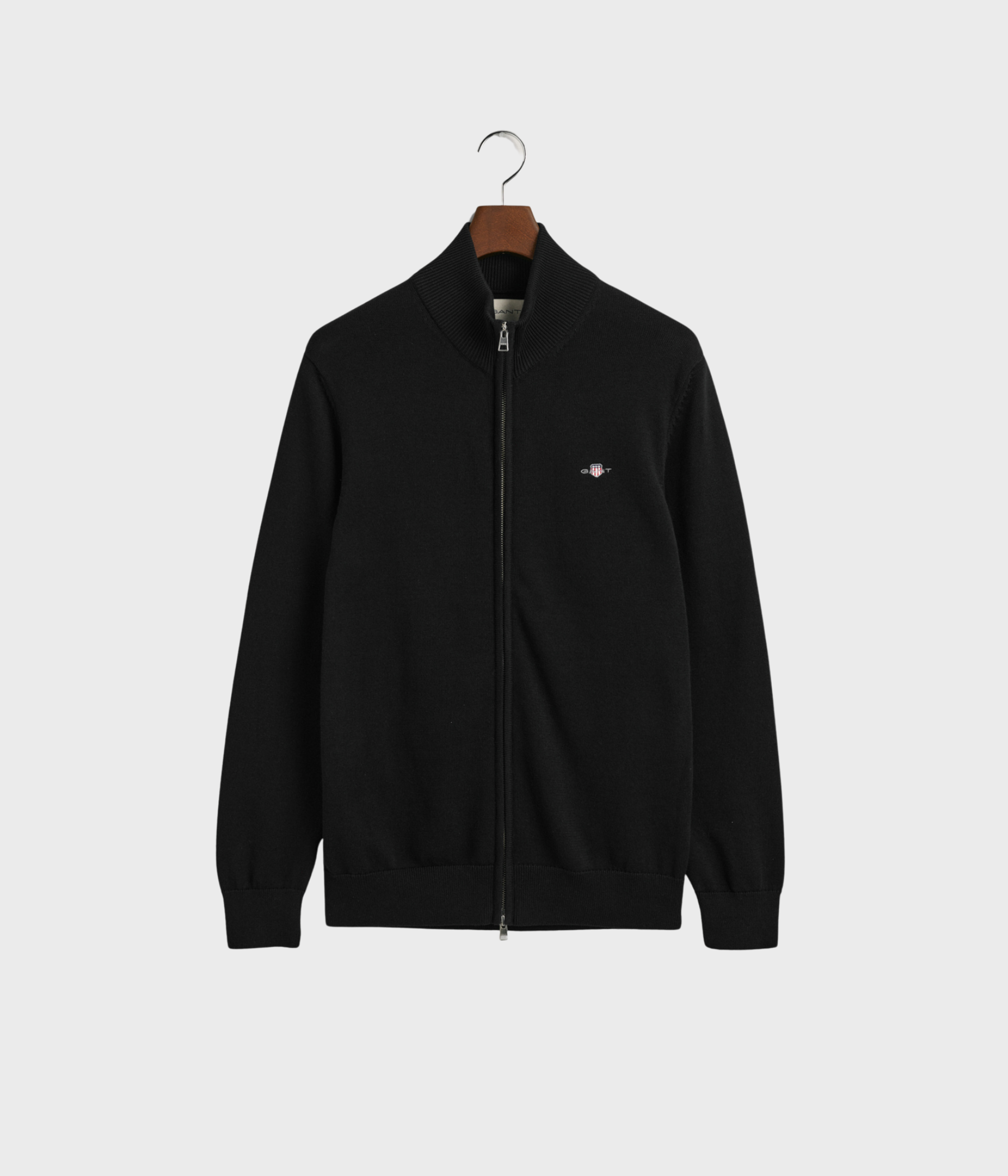 CASUAL COTTON ZIP CARDIGAN (5 BLACK)