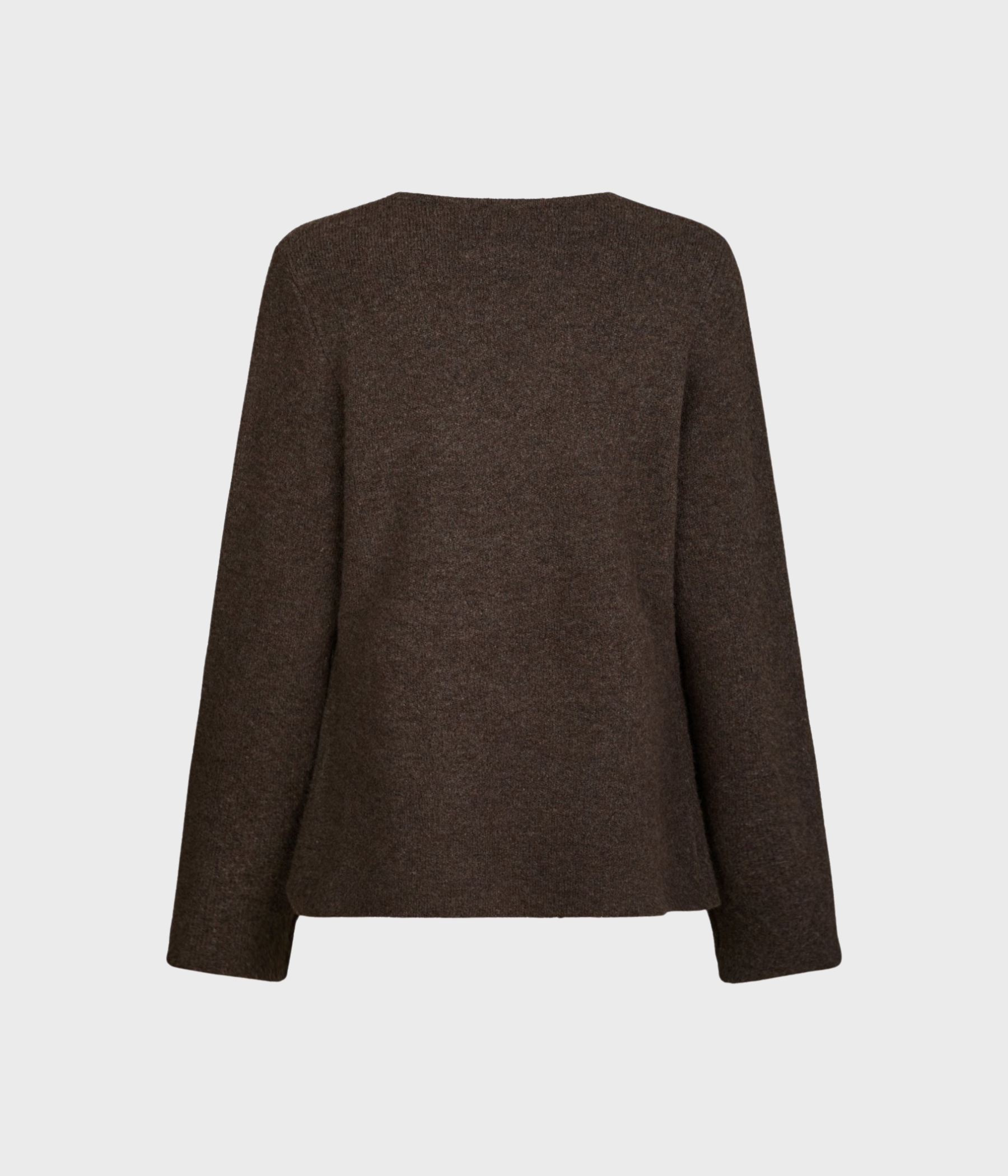 Marie Louise Knit Cardigan. (205 Brown Melange)
