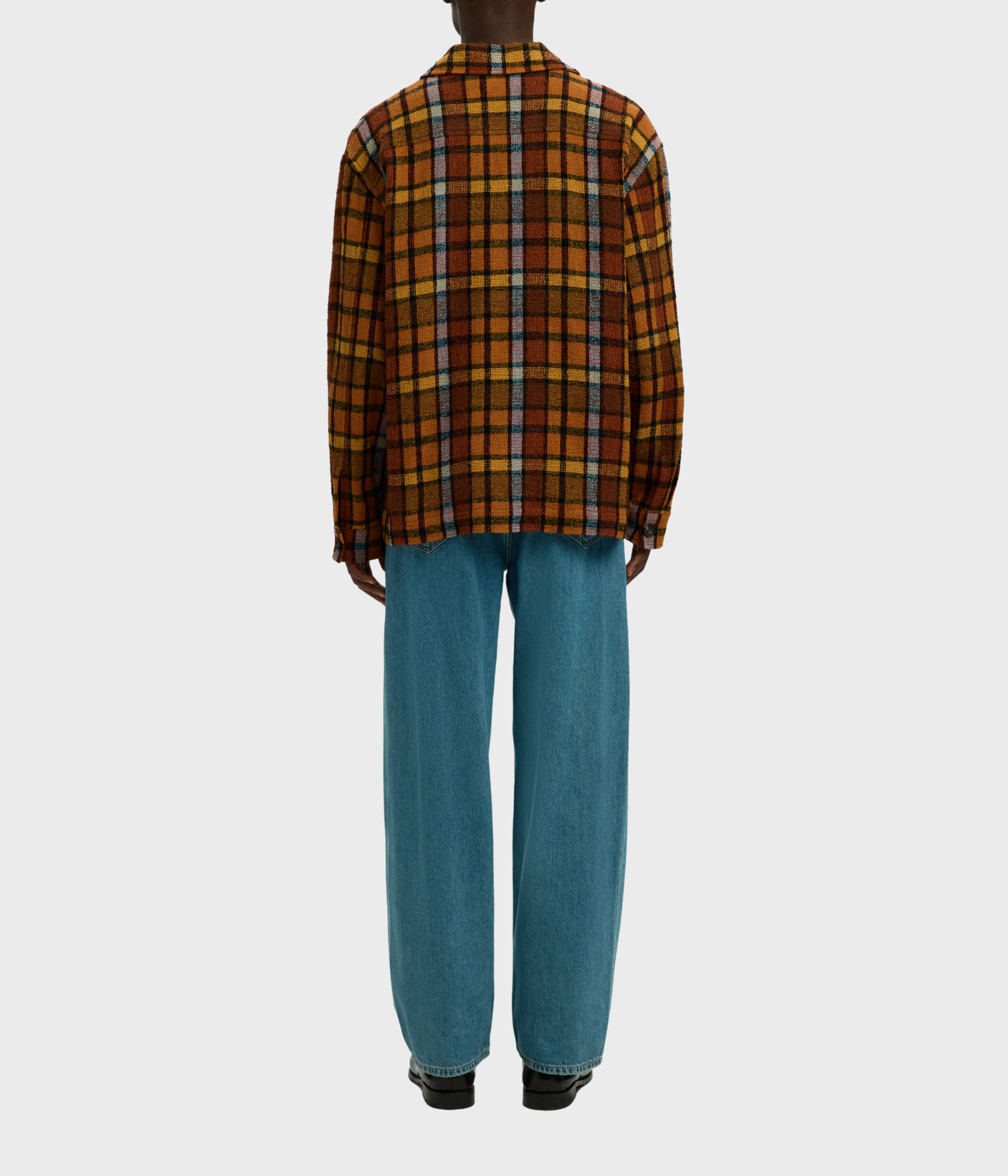 SLHRLXTOBY NF OVERSHIRT. (Symphonic Sunset Checks:Multi Checks)