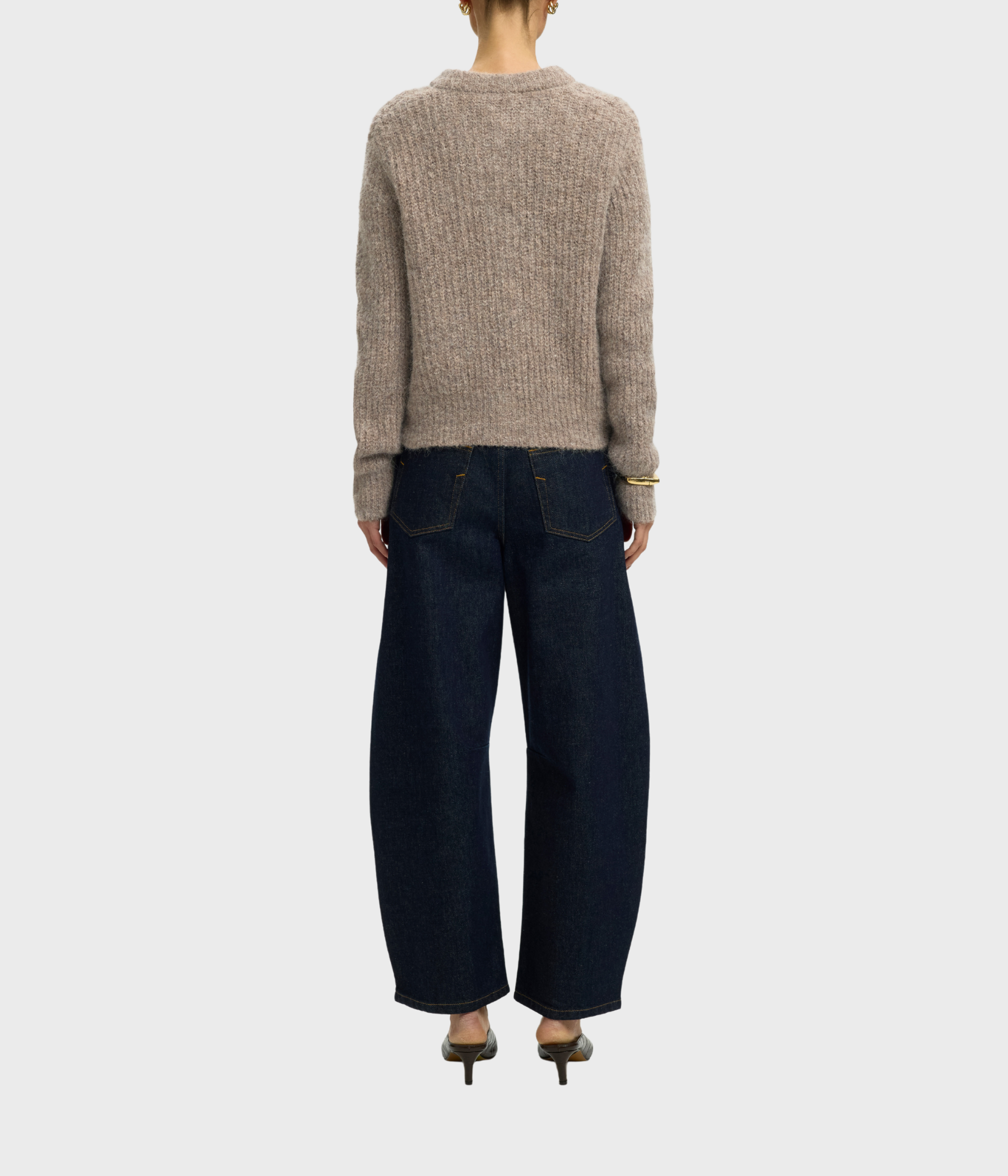 Slwgabriella Ls Button Cardigan Noos (Steel Gray)