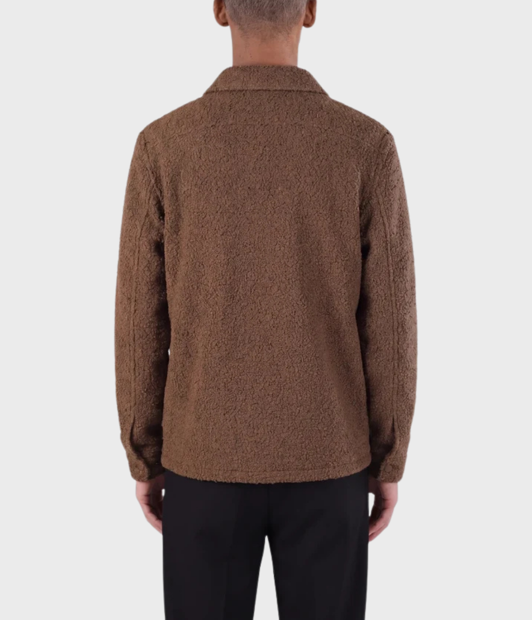 Fred Boucle Overshirt. (664 Toasted brown)