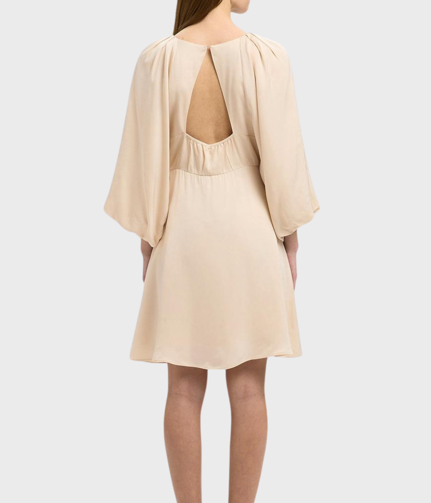 SLFLAURINA 3/4 SHORT OPEN BACK DRESS B (Sandshell)