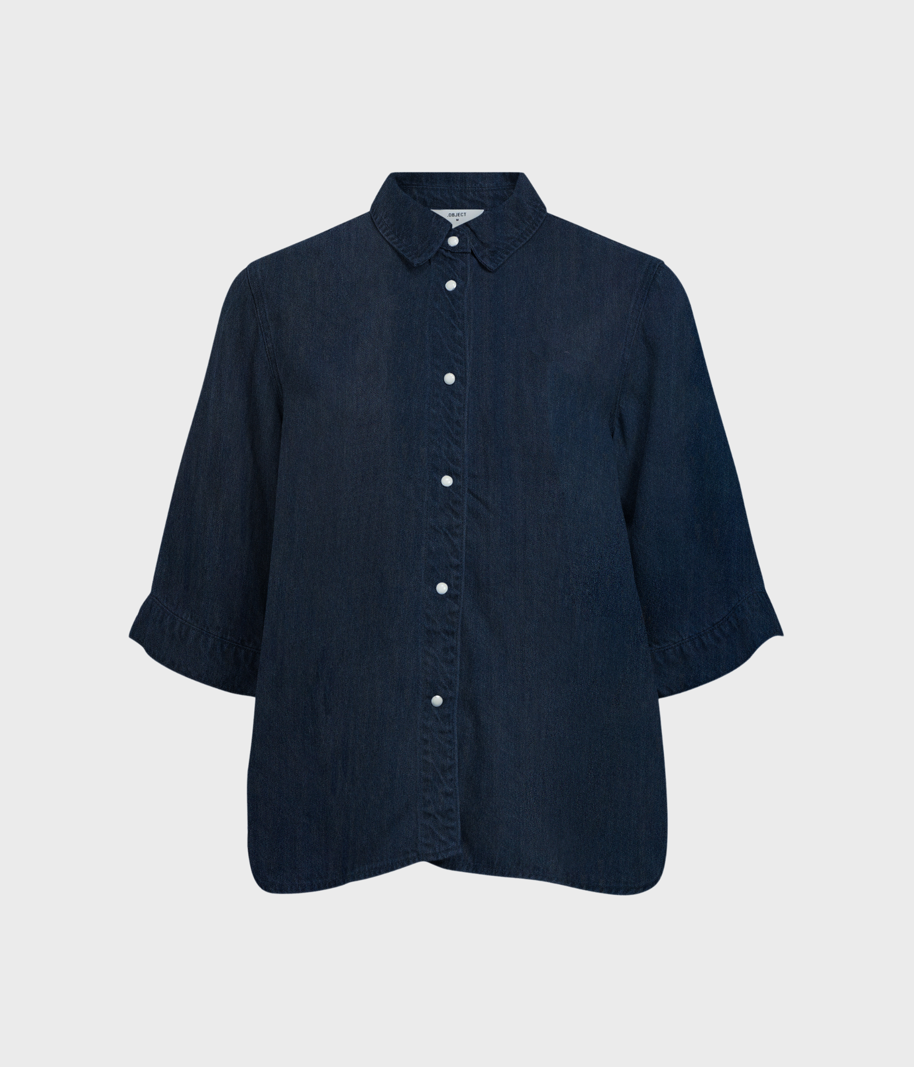 OBJFRAME 2/4 RE DENIM TOP NOOS (Dark Blue Denim)