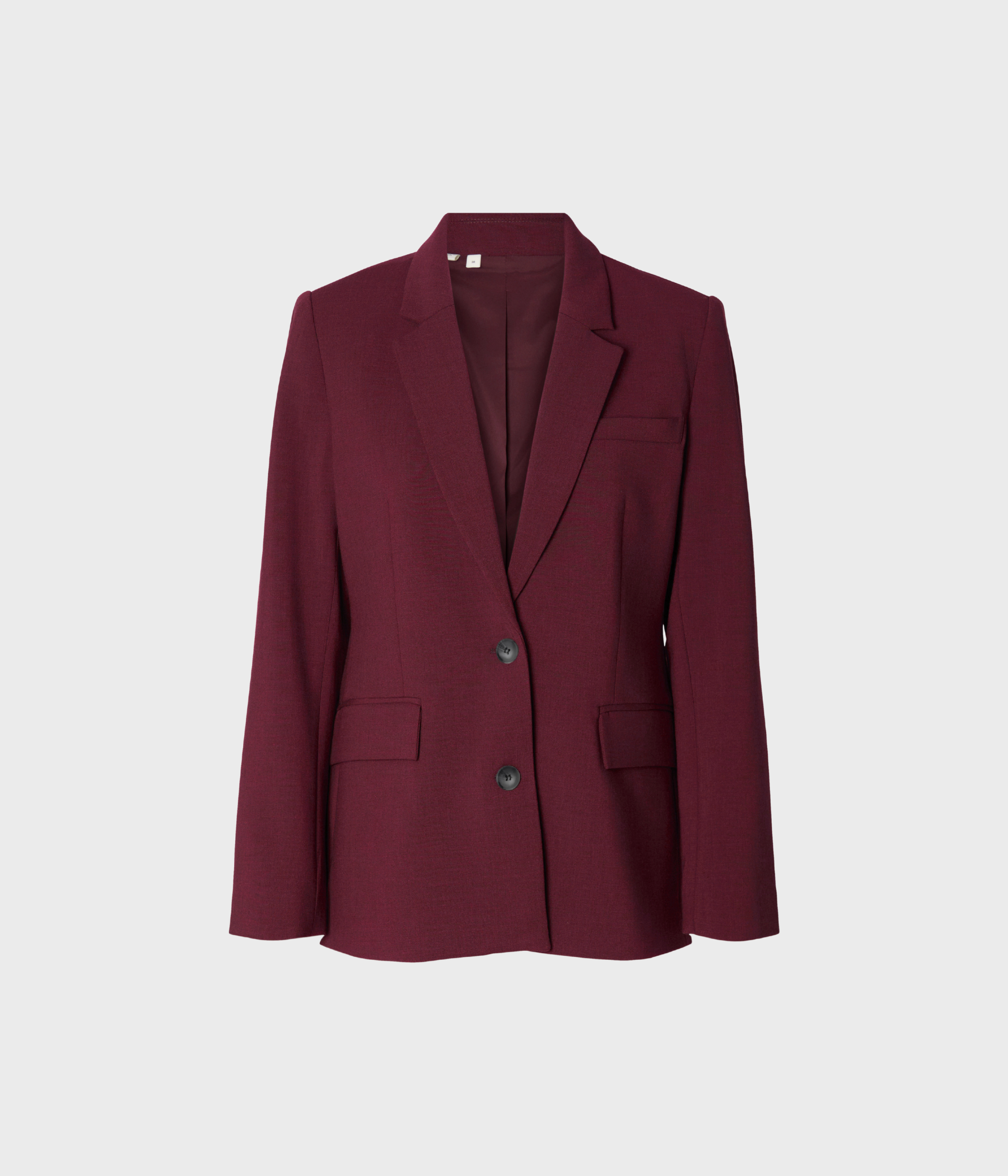 Slfrita Ls Classic Blazer Mel Noos. (Tawny Port Detail:MELANGE)