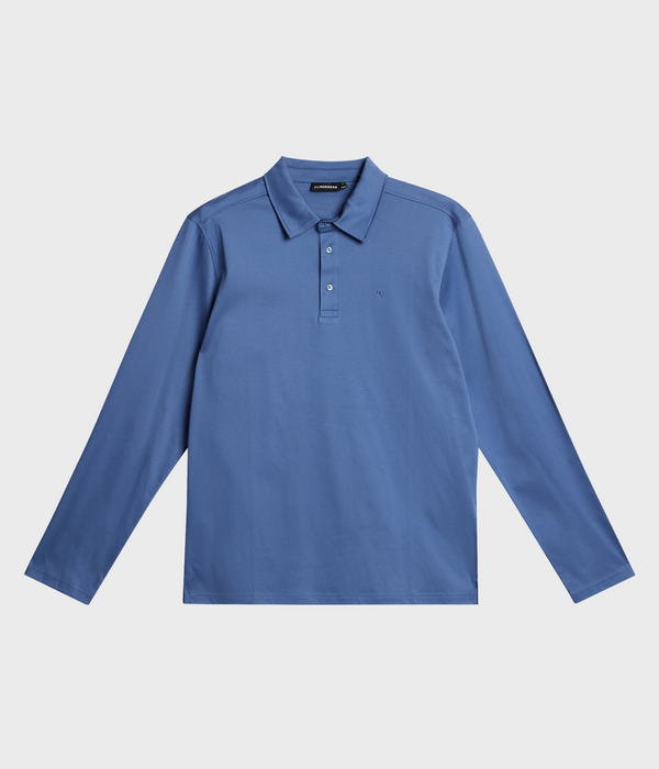 Asher Long Sleeve Polo (O206 Bijou Blue)
