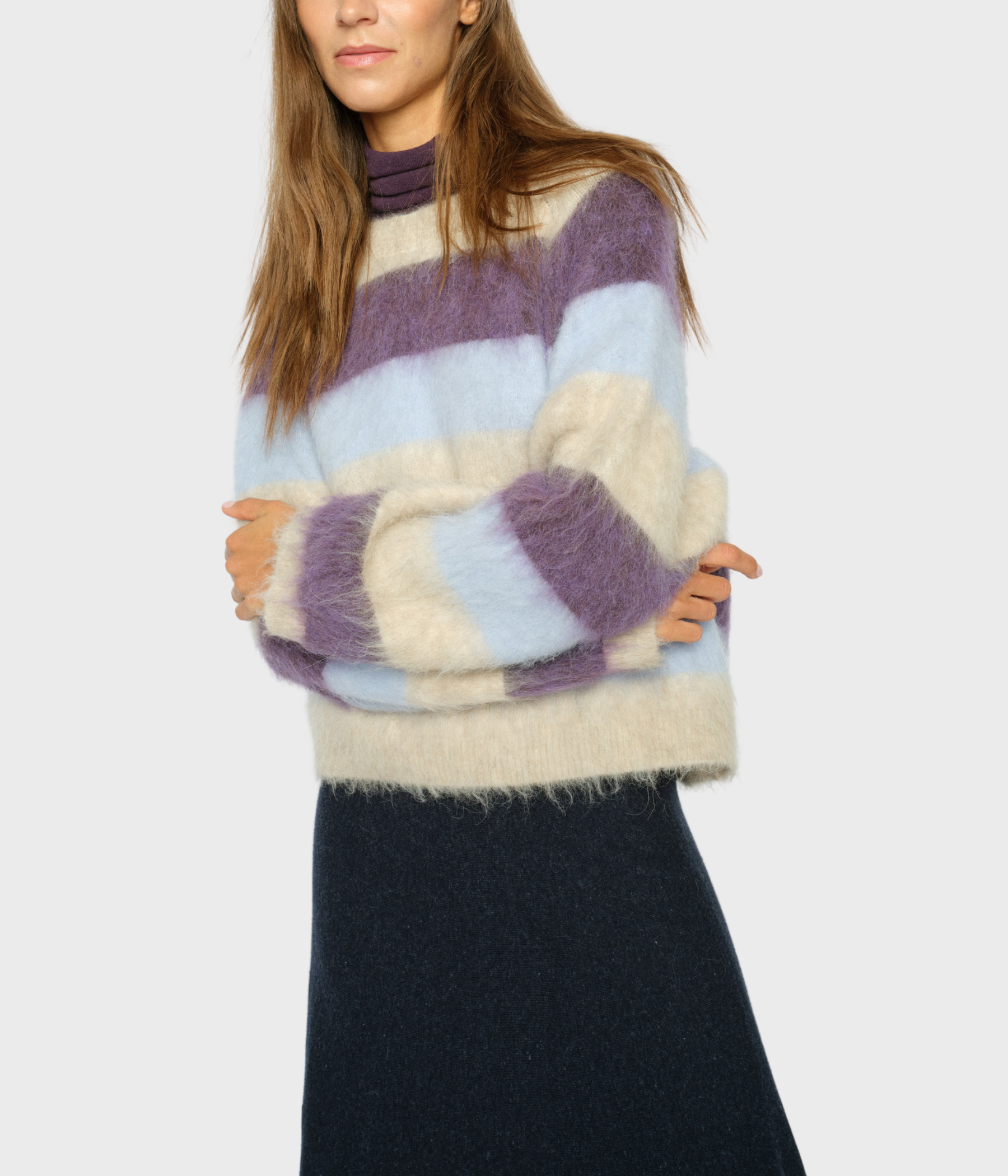 Mmsuvi Stripe Knit (292 Sweet Grape)