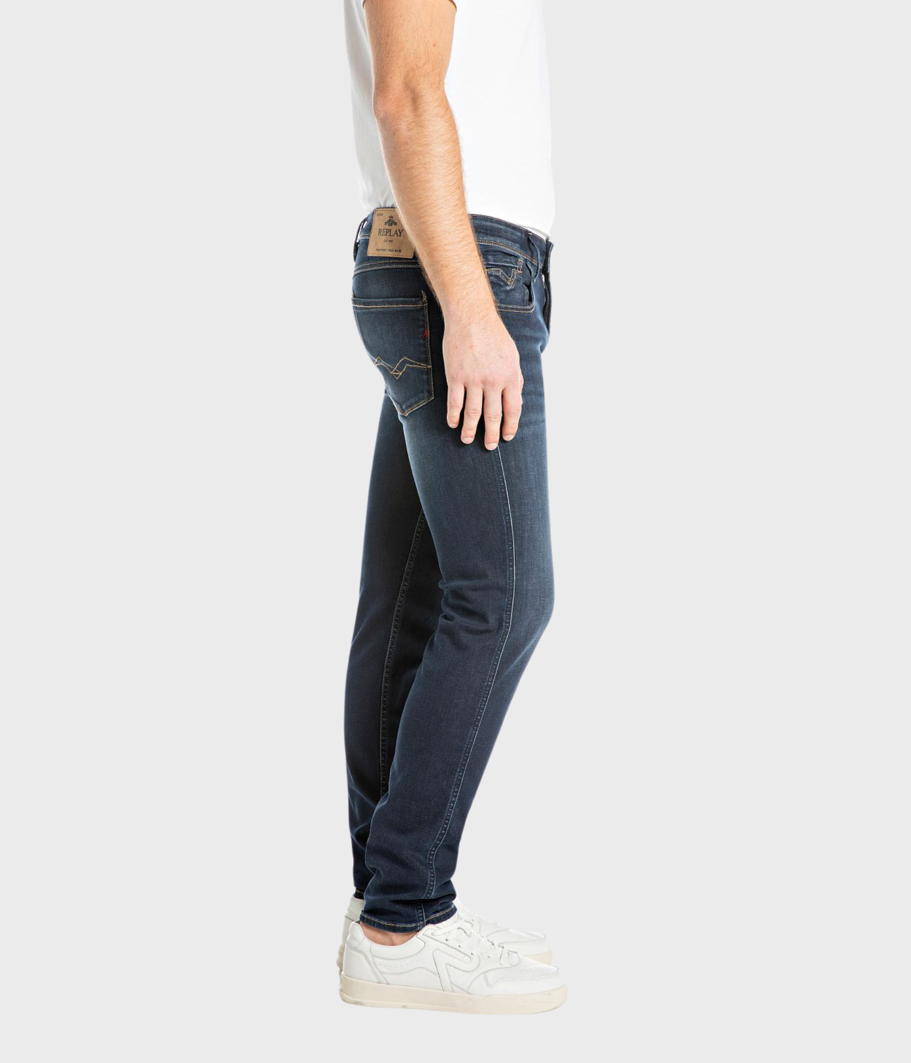 Trousers Anbass 99 Denim. (007 DARK BLUE Dark wash tone)