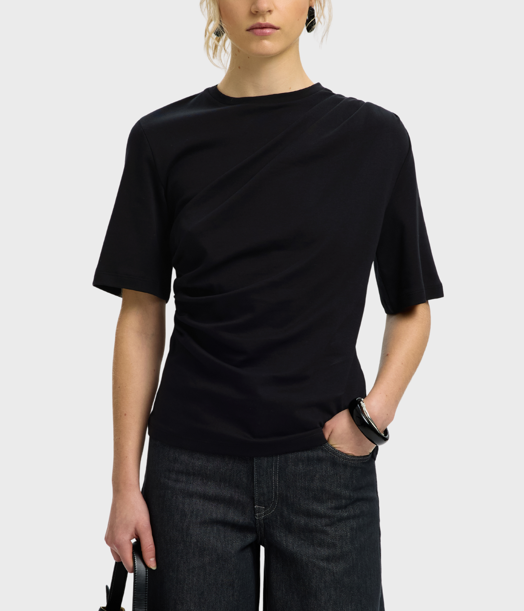 Slwtaj Light Twist Tee Noos (Black)