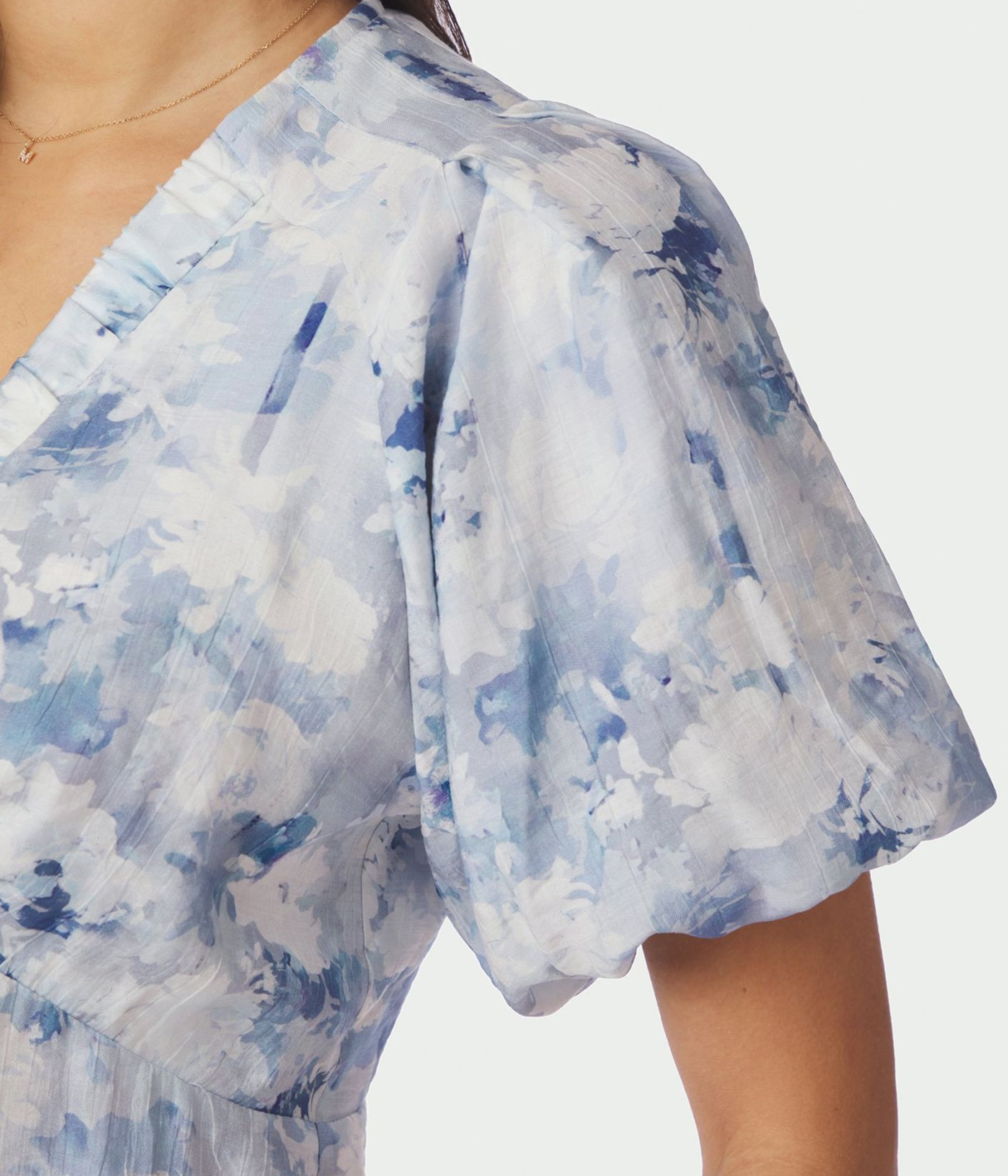 Irina Floral Fusion Blouse (140 Blue)