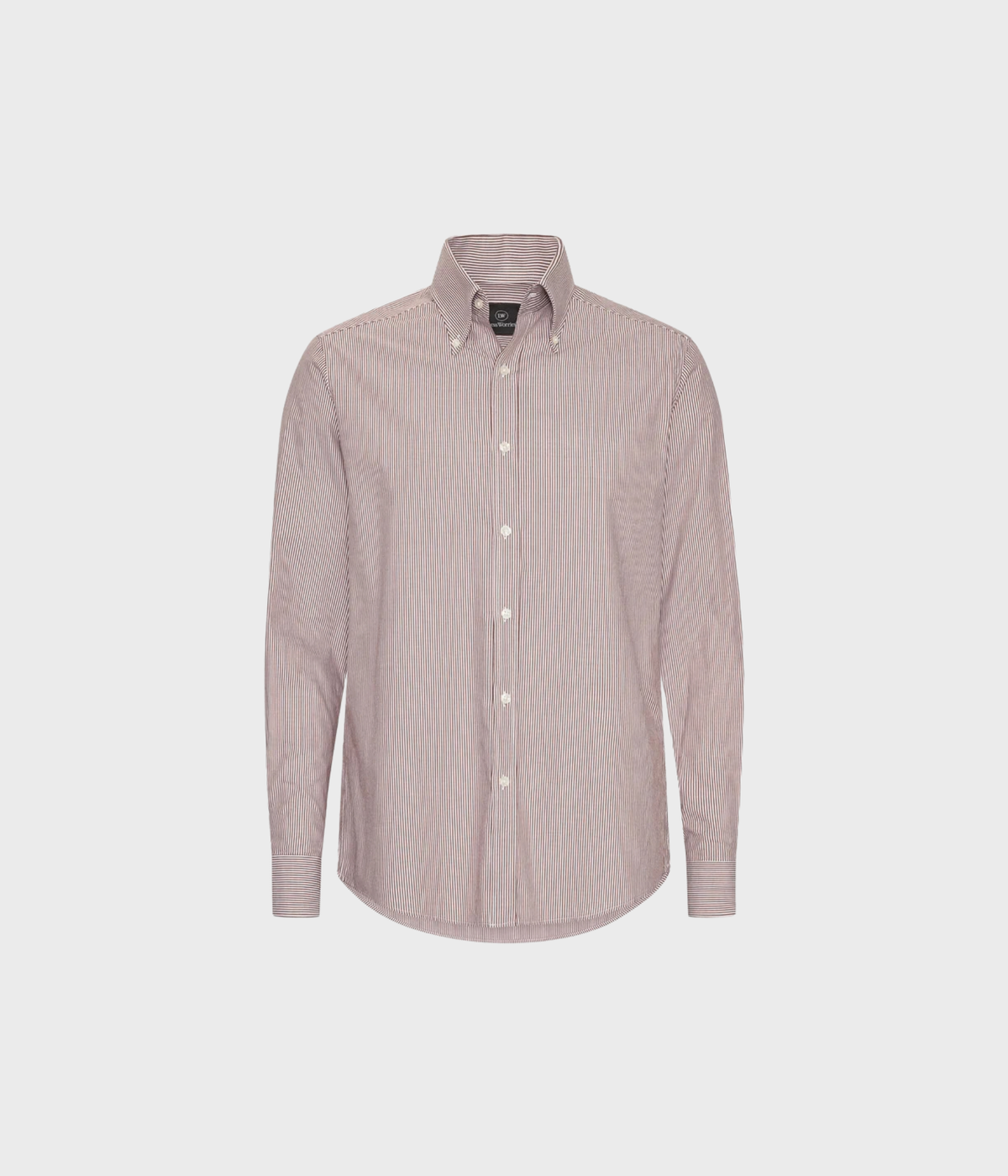 Pinstripe Shirt (Brick)