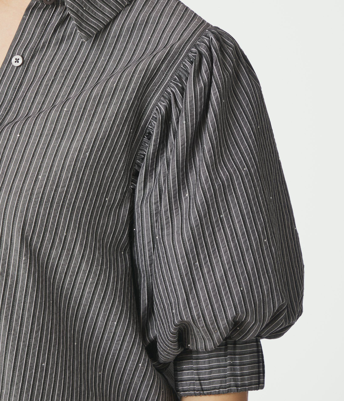 Etta Stripe B Shirt (Dark Grey)