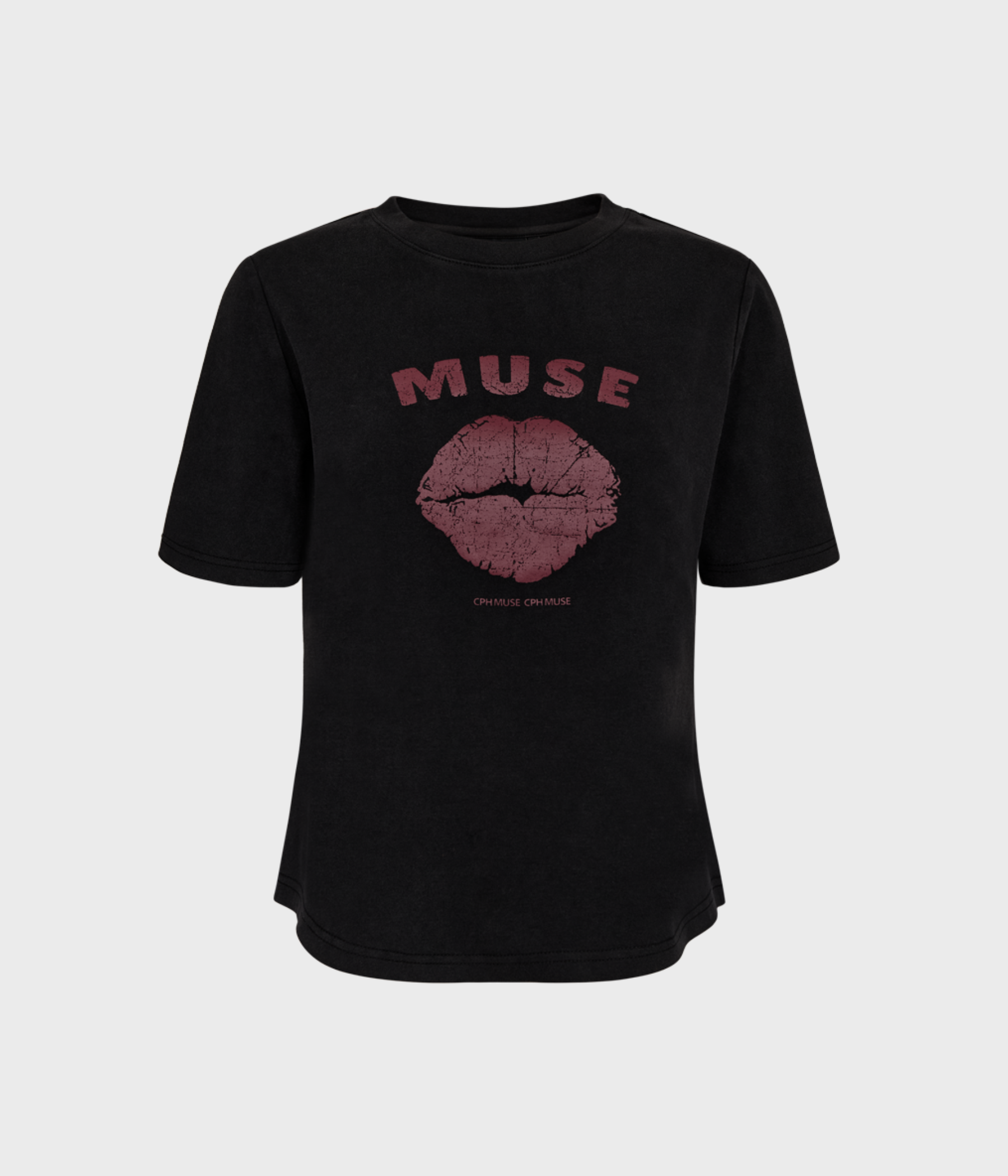 CMMUSE-TEE (2649 Black w. Windsor Wine)