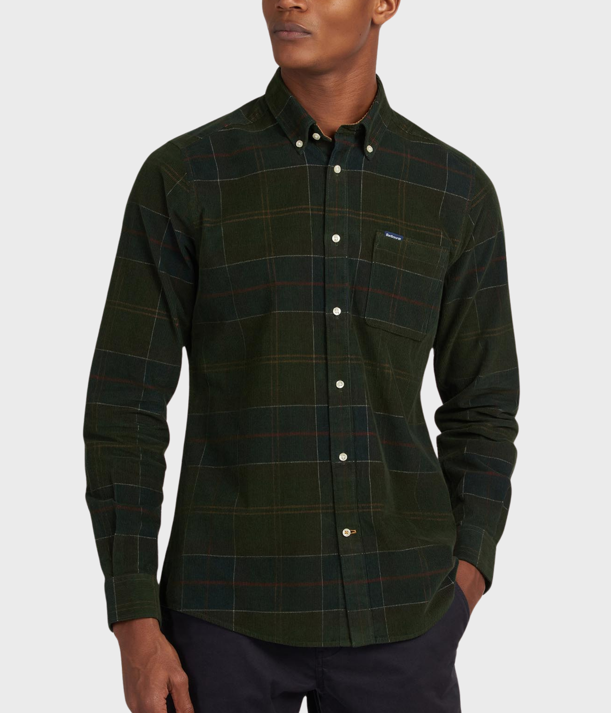 Barbour Blair Tailored Tartan Cord Shirt (TN11 Classic Tartan)