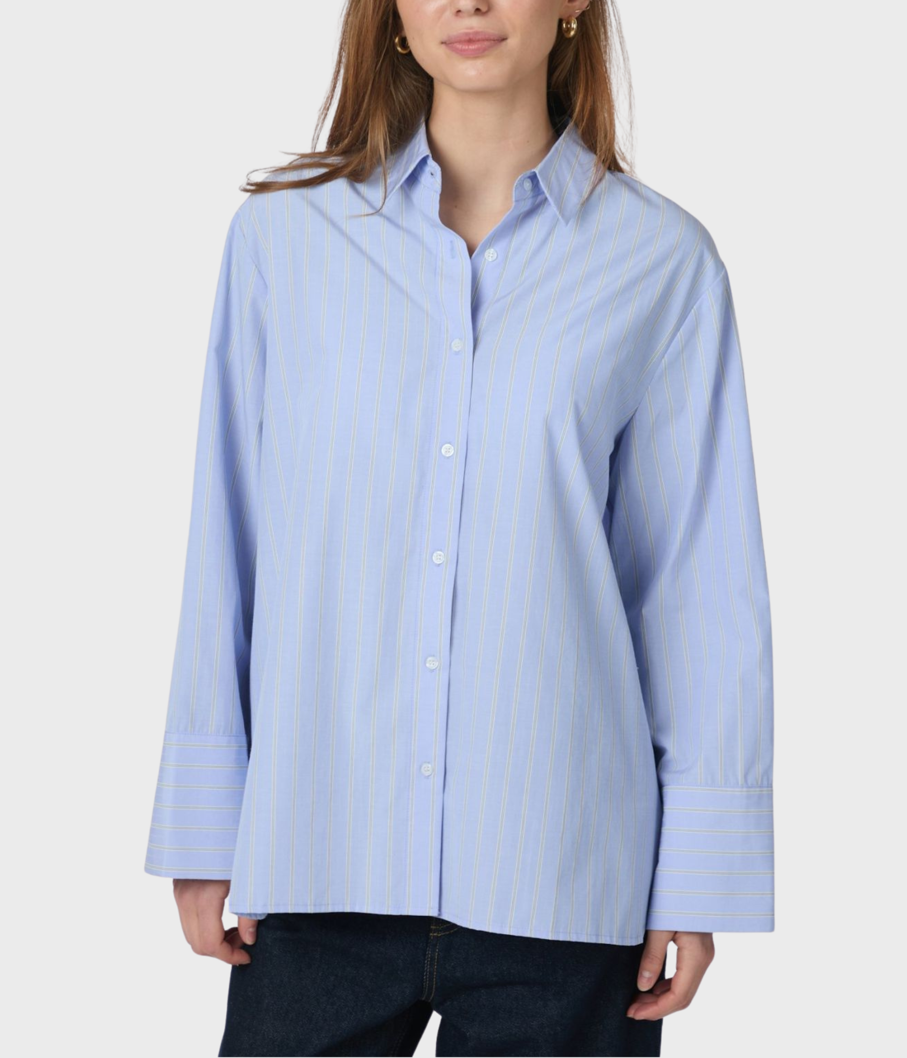 Dita Twin Stripe Shirt (145 Light Blue)