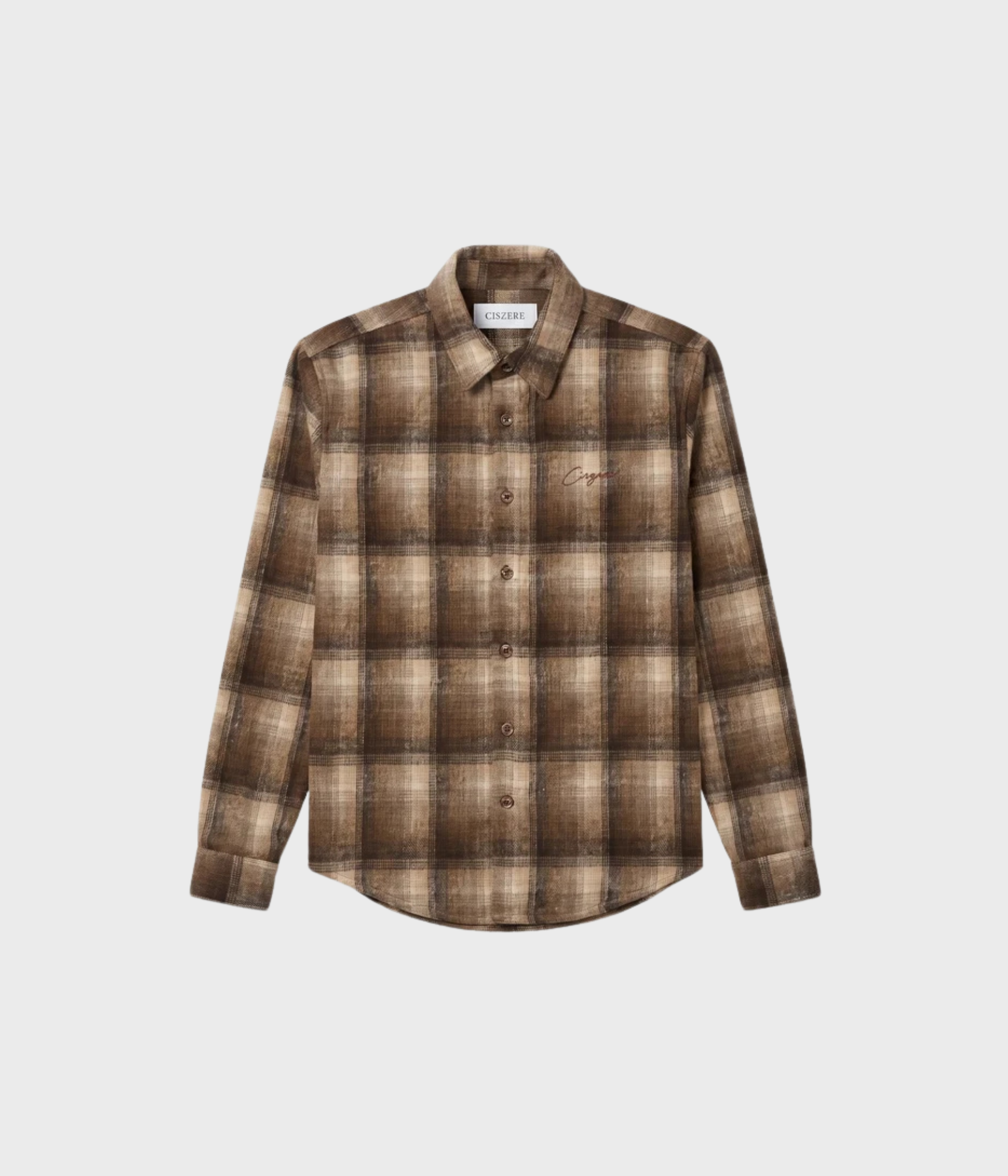 Leon Checked Shirt (165 Brown checked)