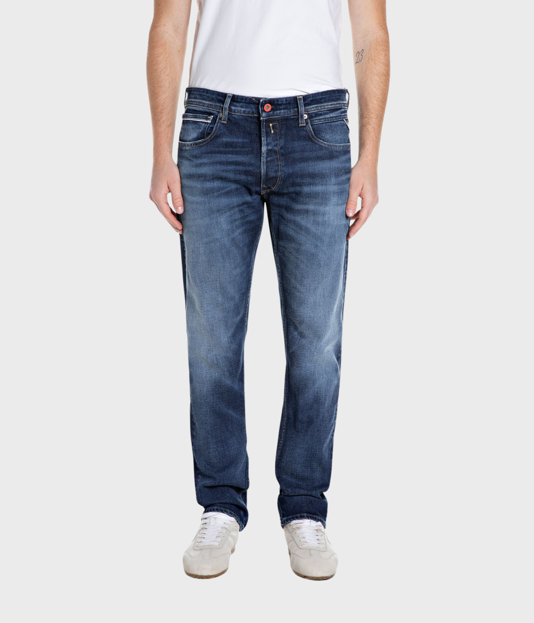 Trousers GROVER (007 DARK BLUE dark enzymatic stone wash) - D.O. Design Only