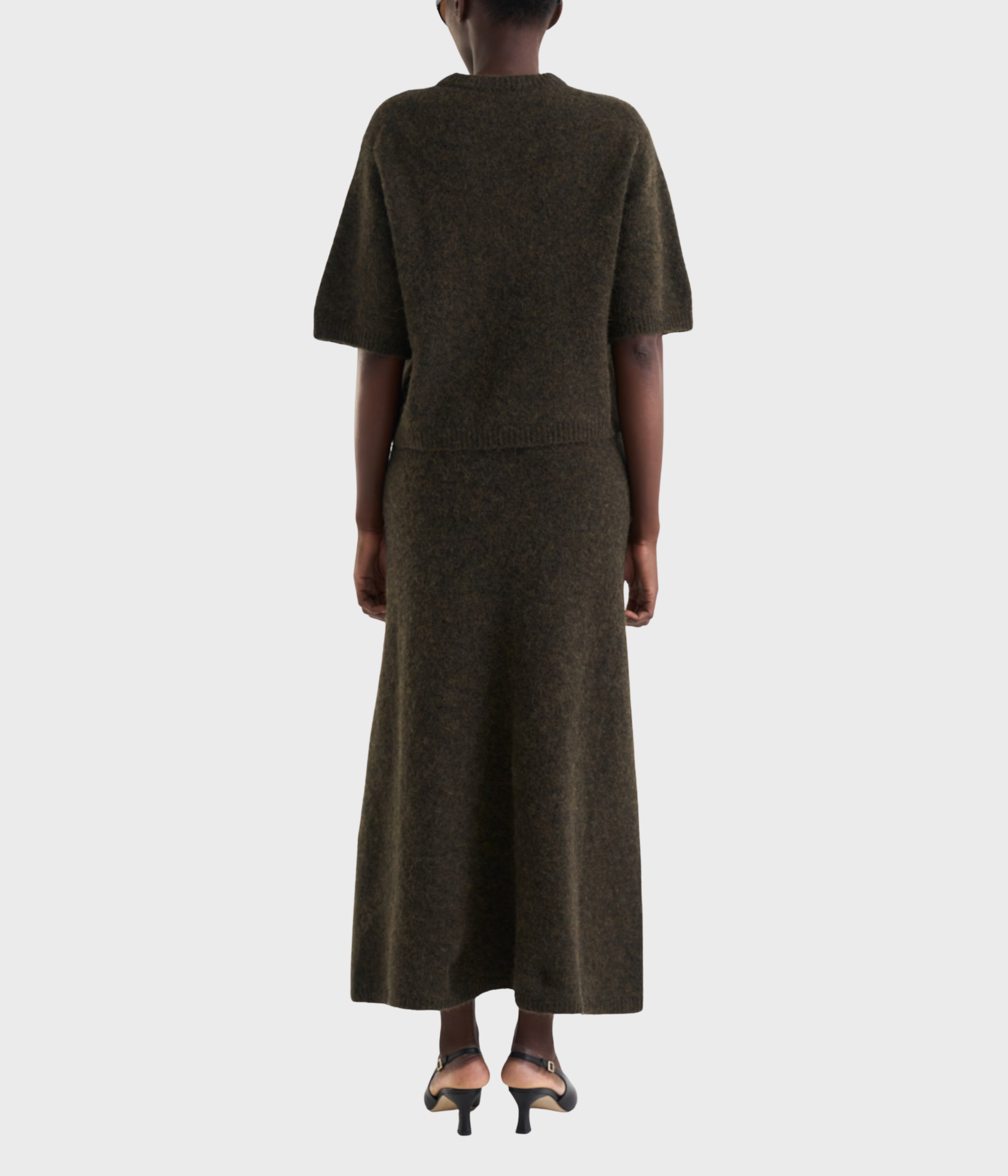 Madina Short Sleeve Knit (DK OLIVE)